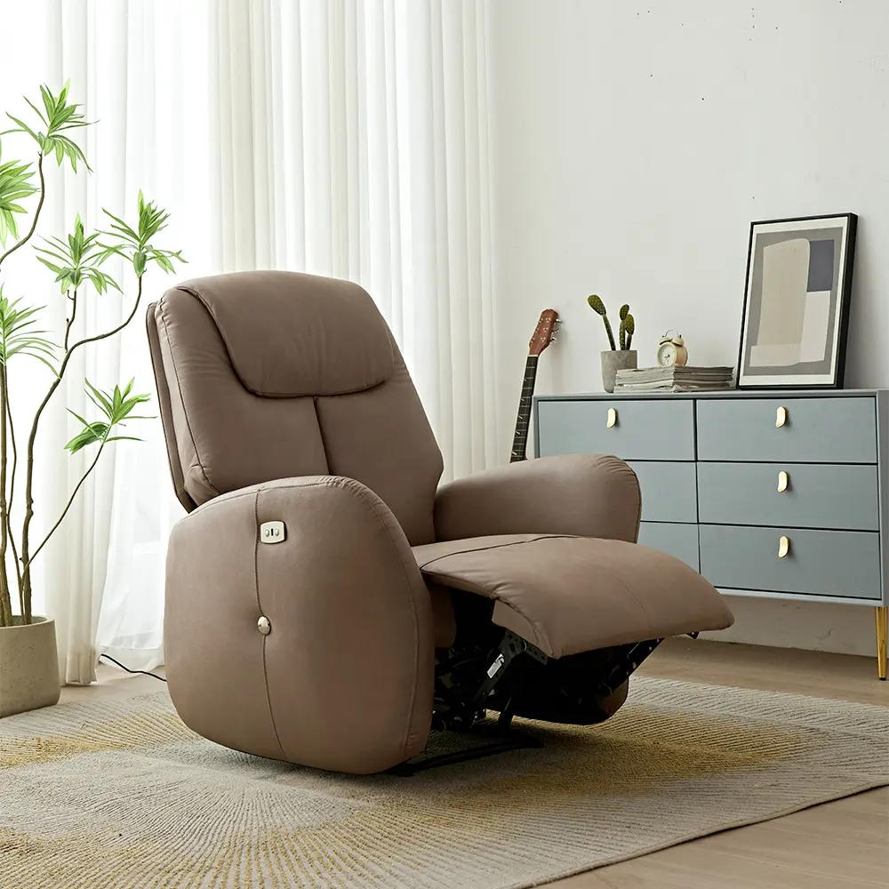 Modern Air Leather Recliner Armchair - Image 2