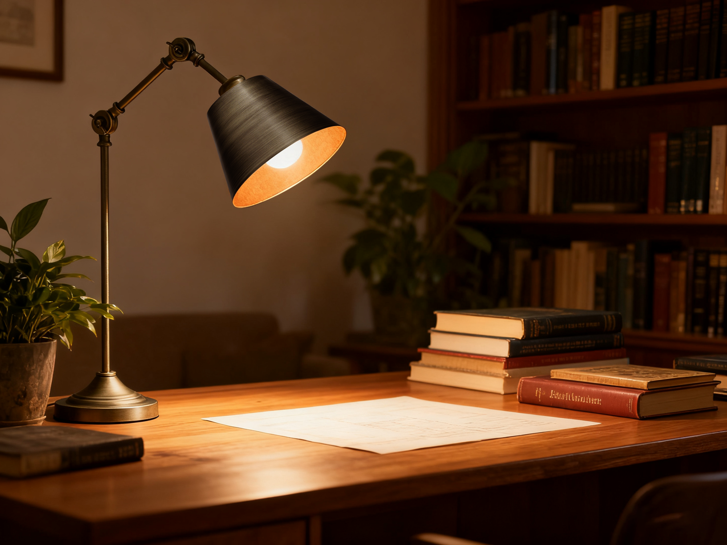 Adjustable Arm Desk Light