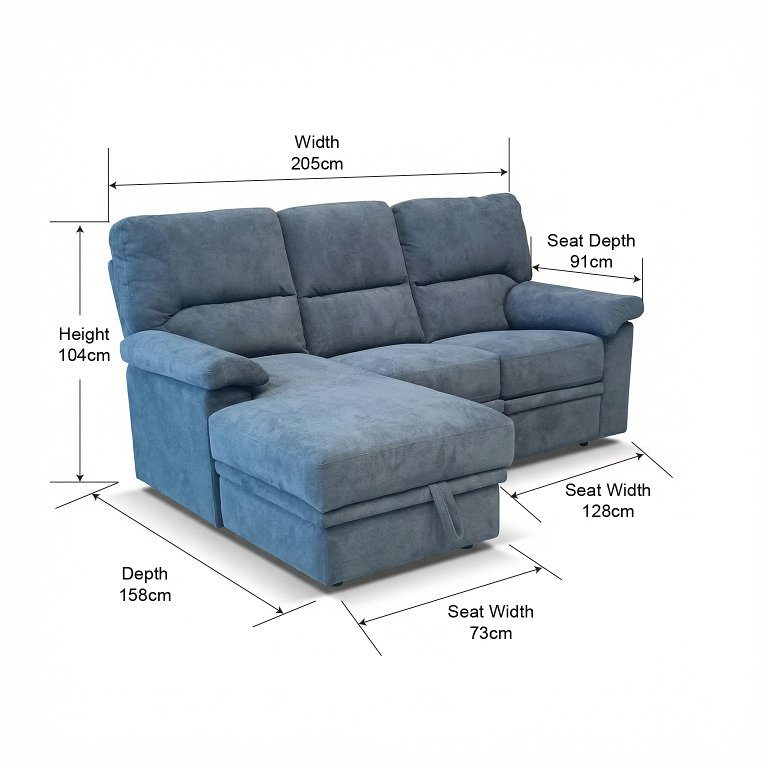 Electric Recliner L-Shaped Corner Sofa with Storage - Image 7