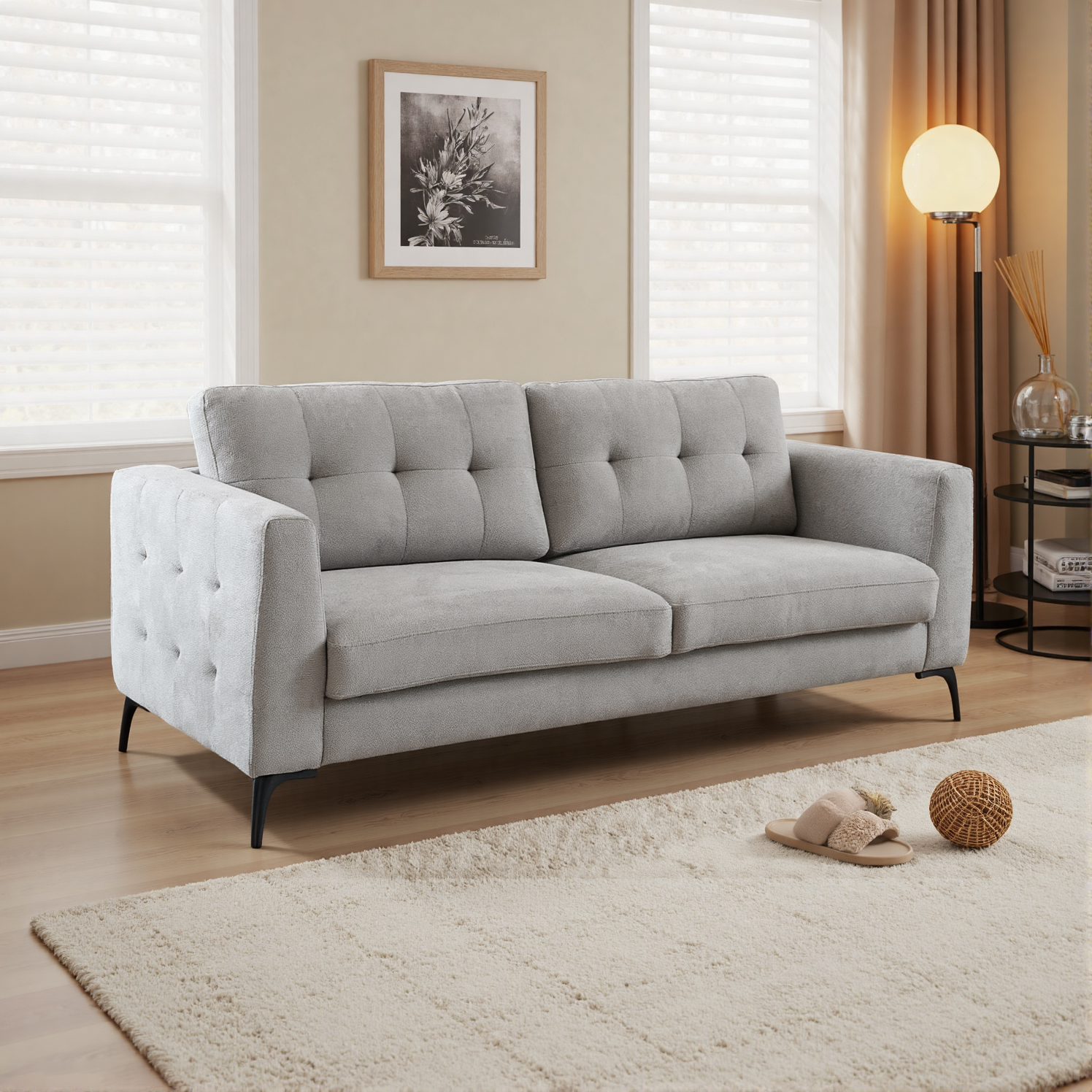 Classic Cotton Linen Armchair - Image 3