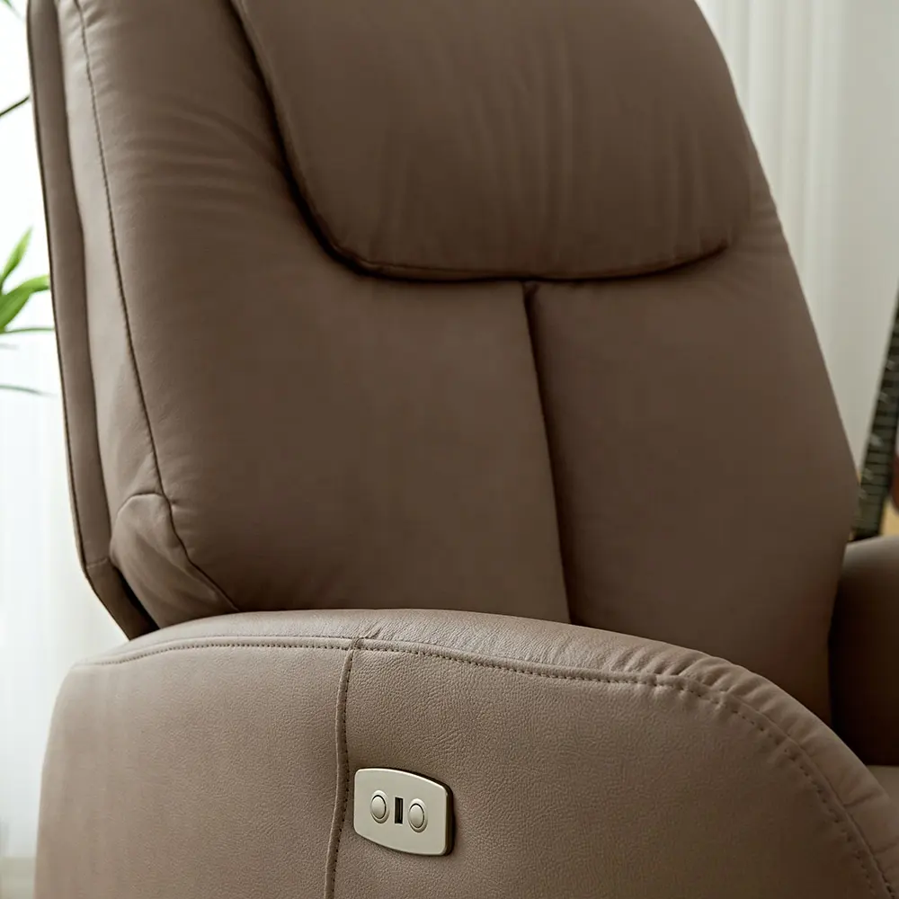 Modern Air Leather Recliner Armchair - Image 5