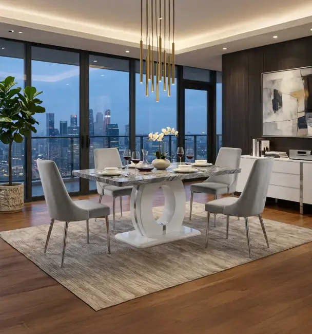 Dining Tables - Marble Effect
