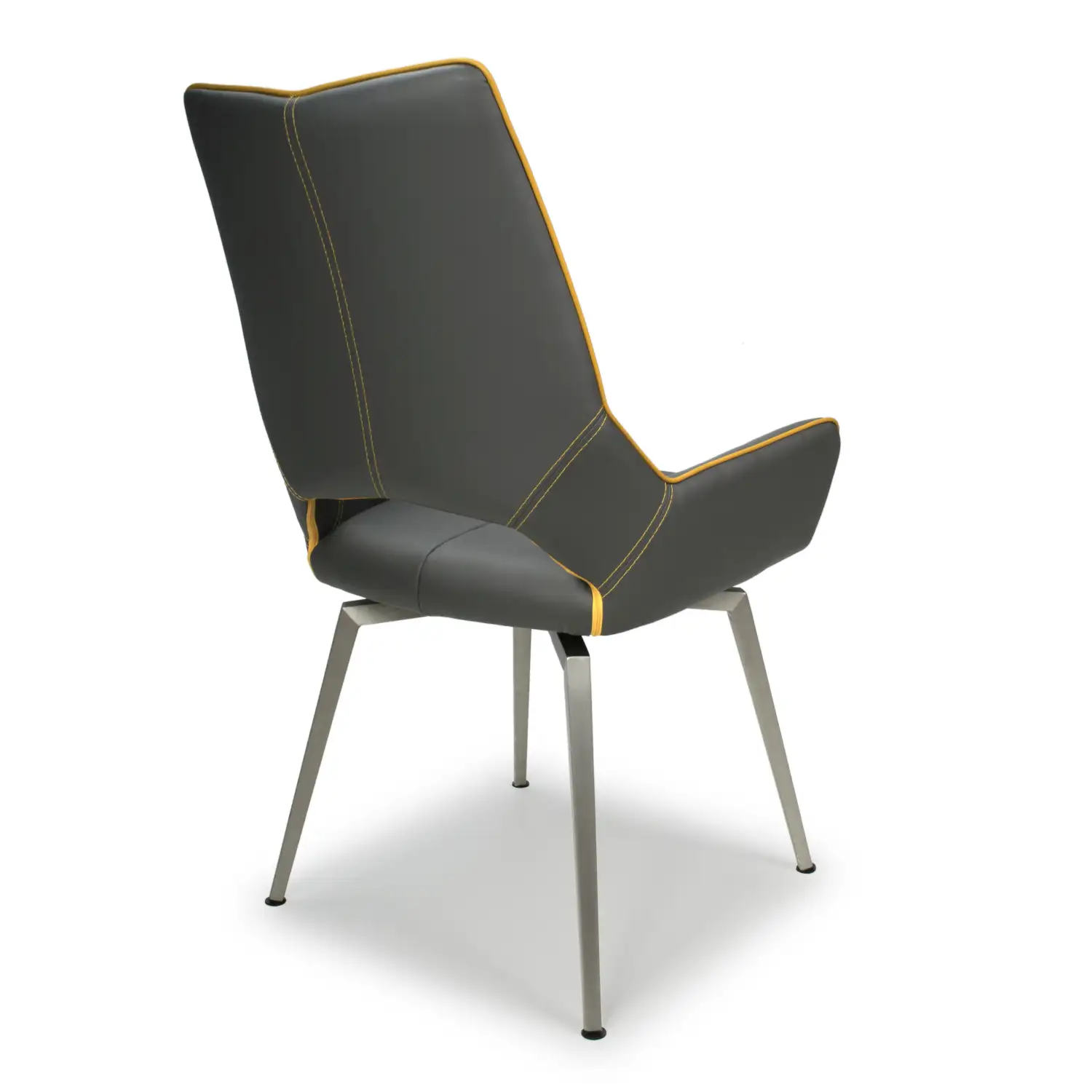 Mako Swivel Leather Dining Chair - Image 9