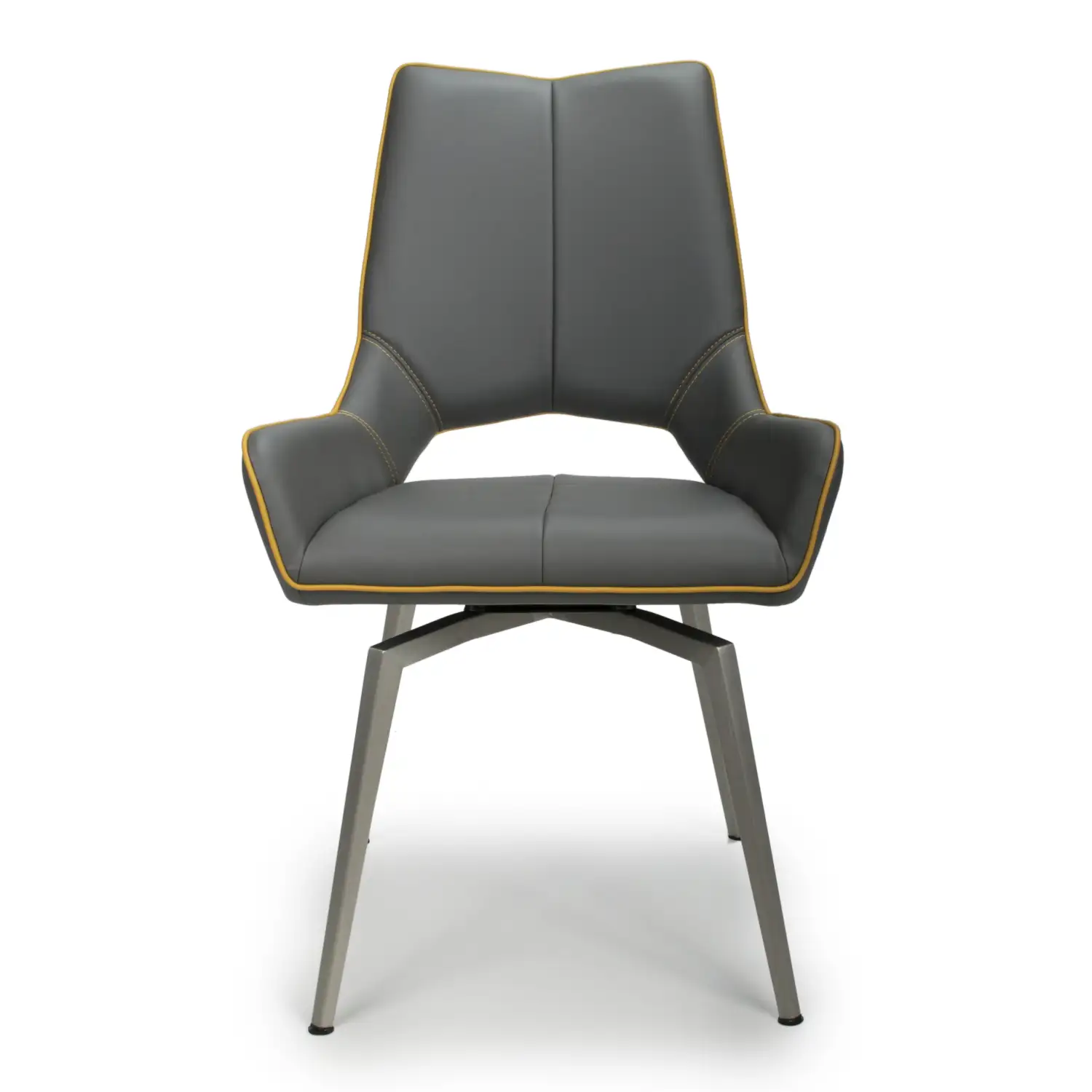 Mako Swivel Leather Dining Chair - Image 11