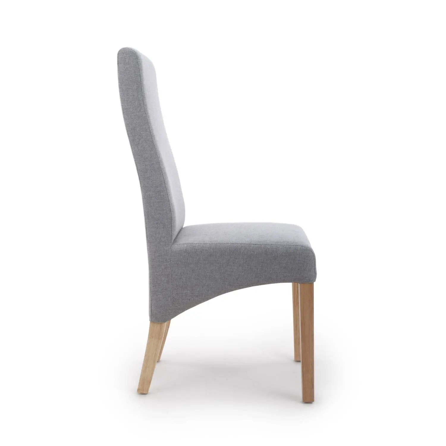 Baxter Wave Back Linen Effect Dining Chair - Image 7