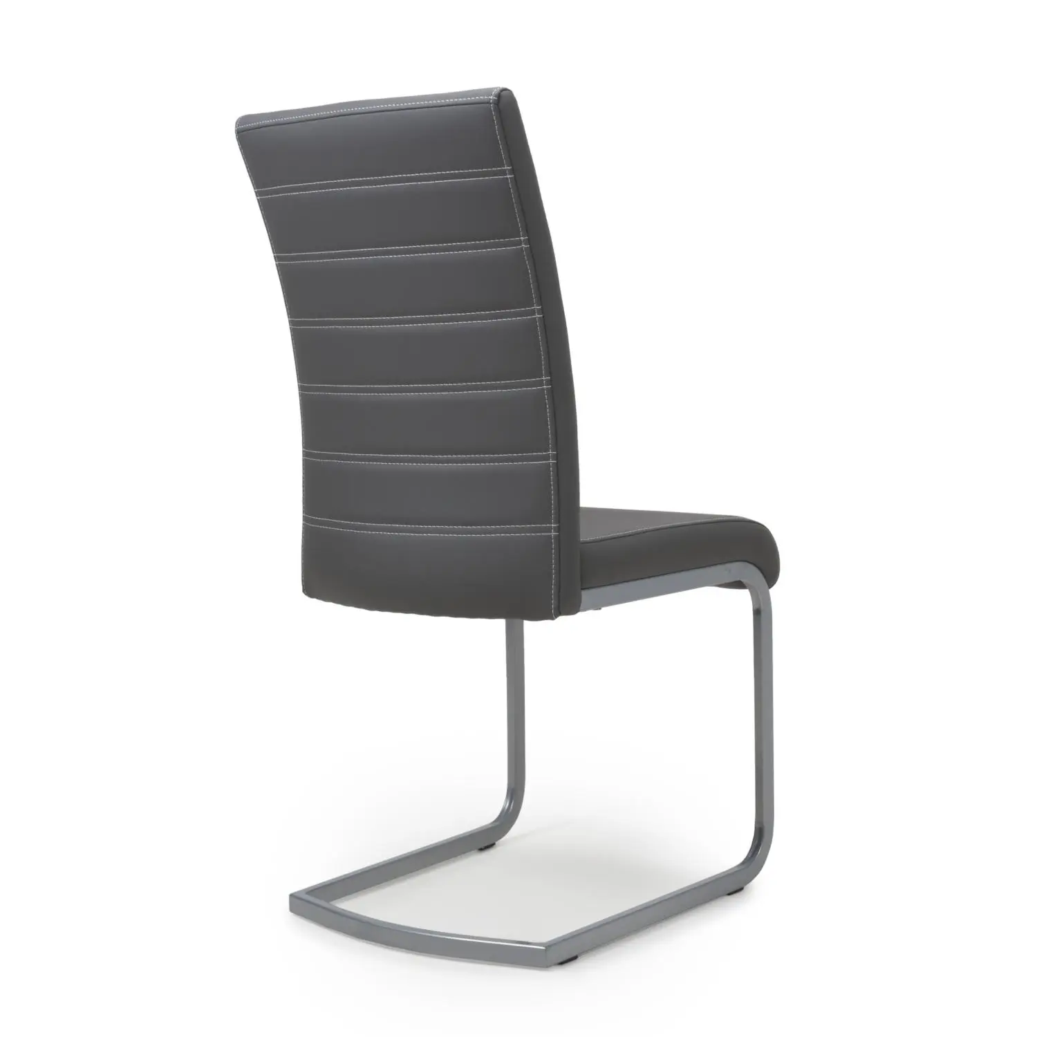 Callisto Leather Effect Grey Dining Chair - Image 10