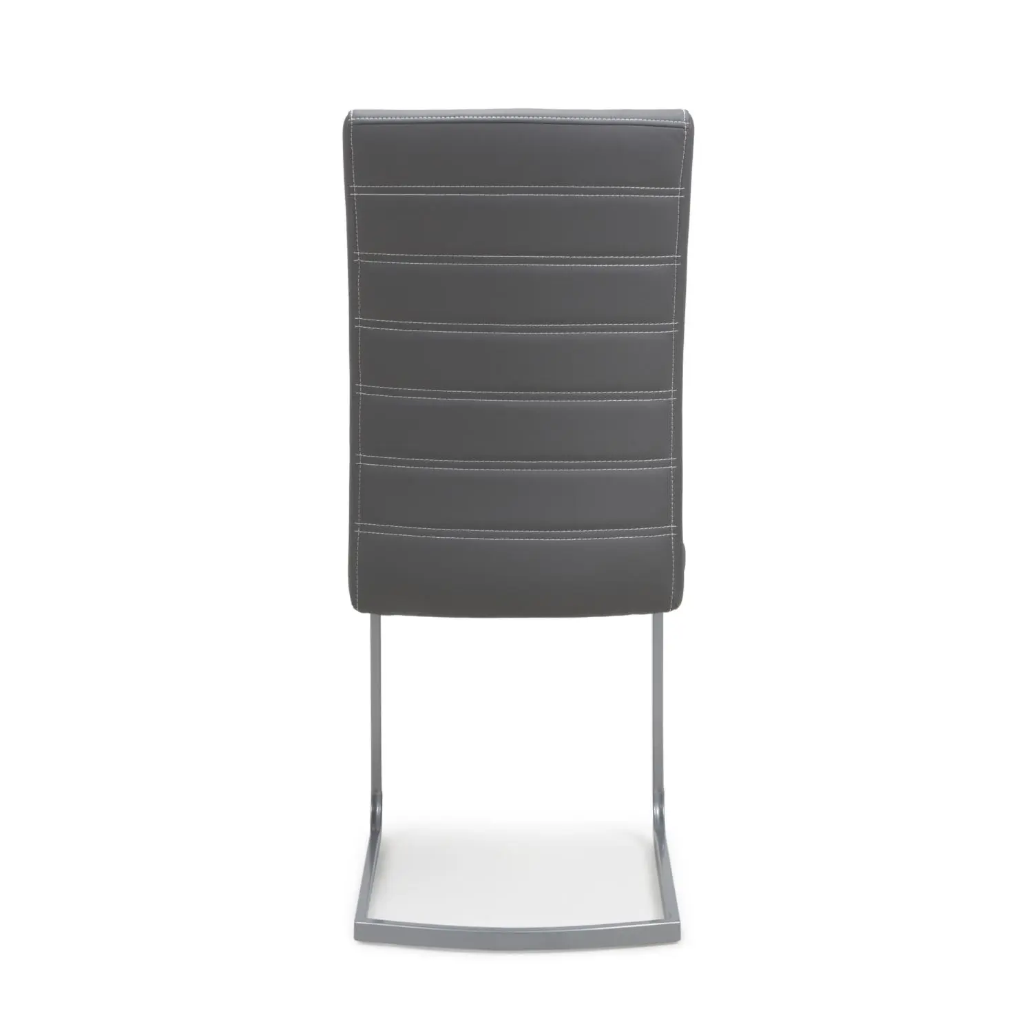 Callisto Leather Effect Grey Dining Chair - Image 13
