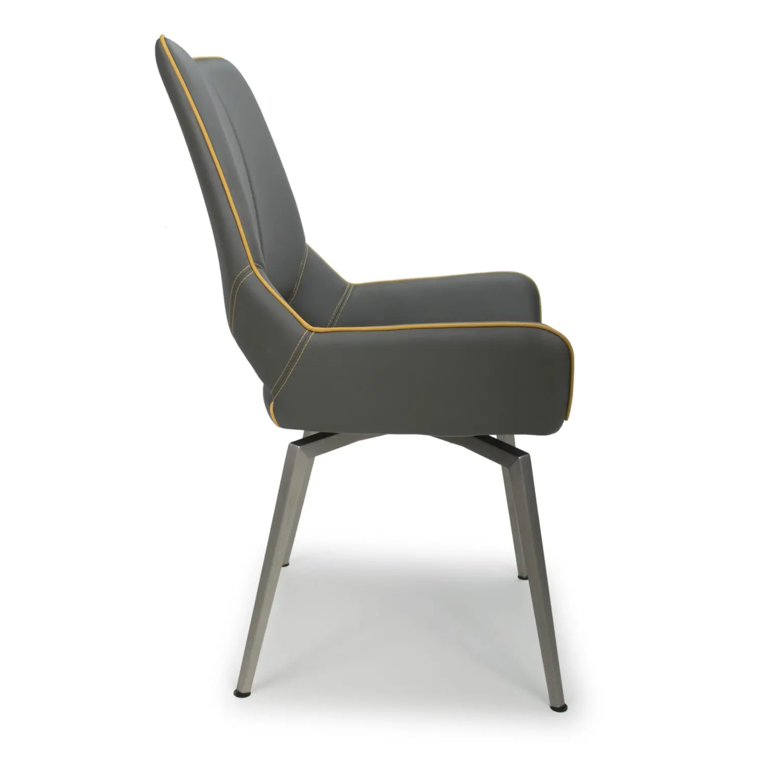Mako Swivel Leather Dining Chair - Image 3