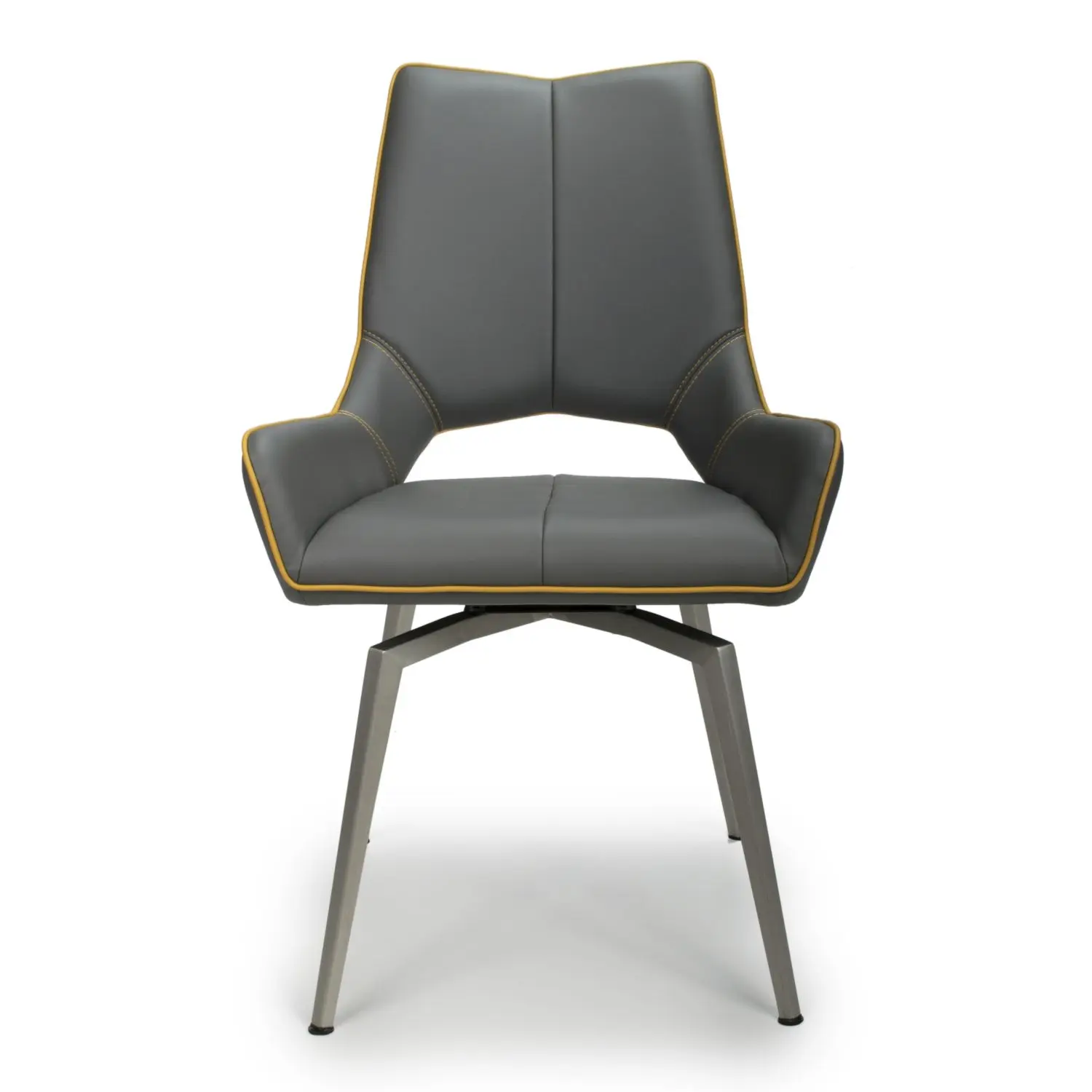 Mako Swivel Leather Dining Chair - Image 4