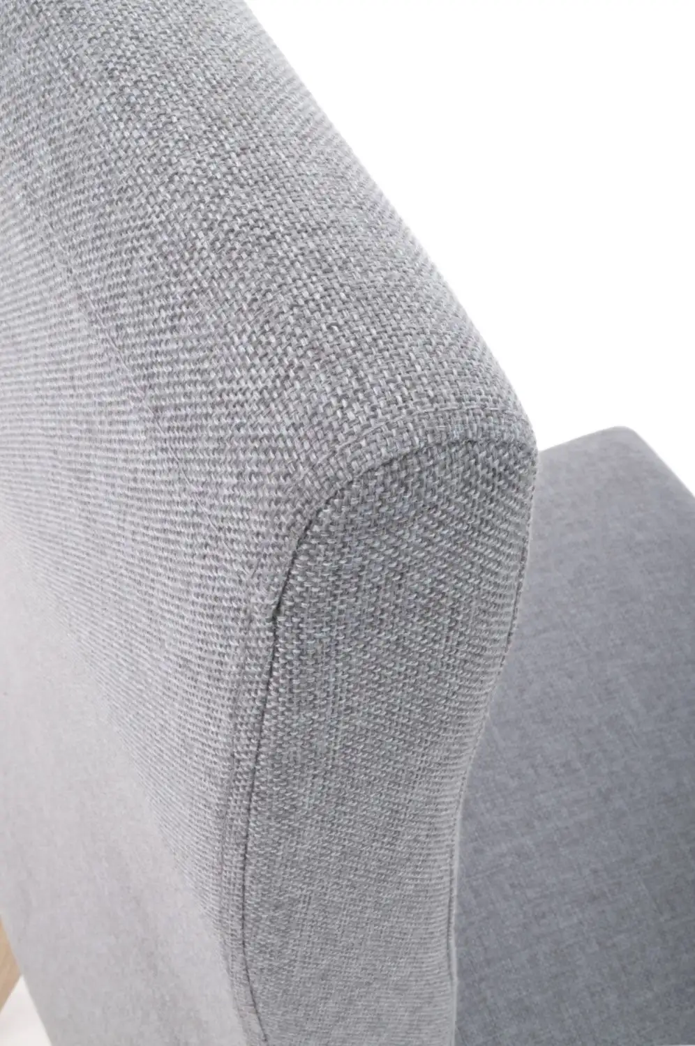 Baxter Wave Back Linen Effect Dining Chair - Image 2