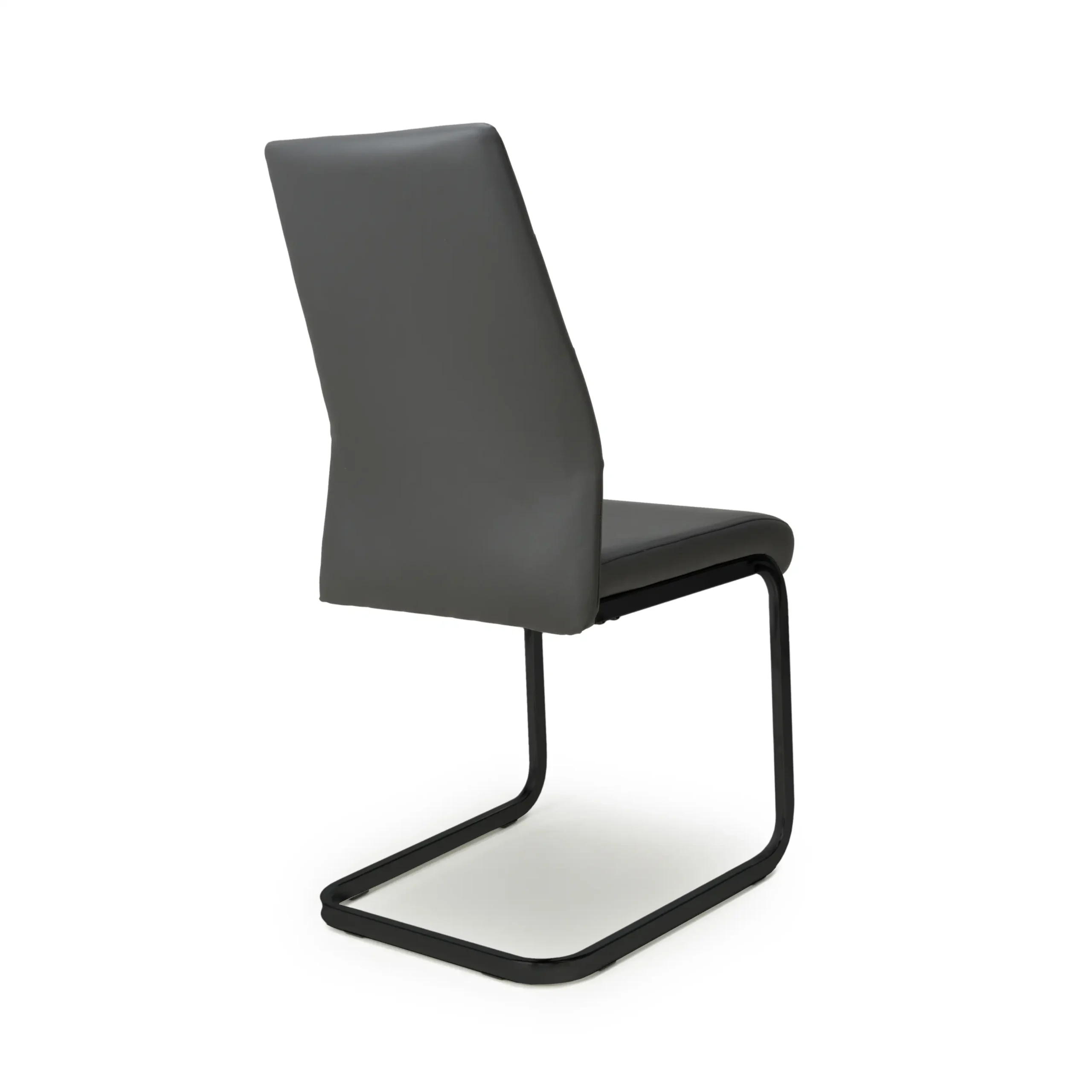 Cordoba Leather Effect Grey Dining Chair - Image 2