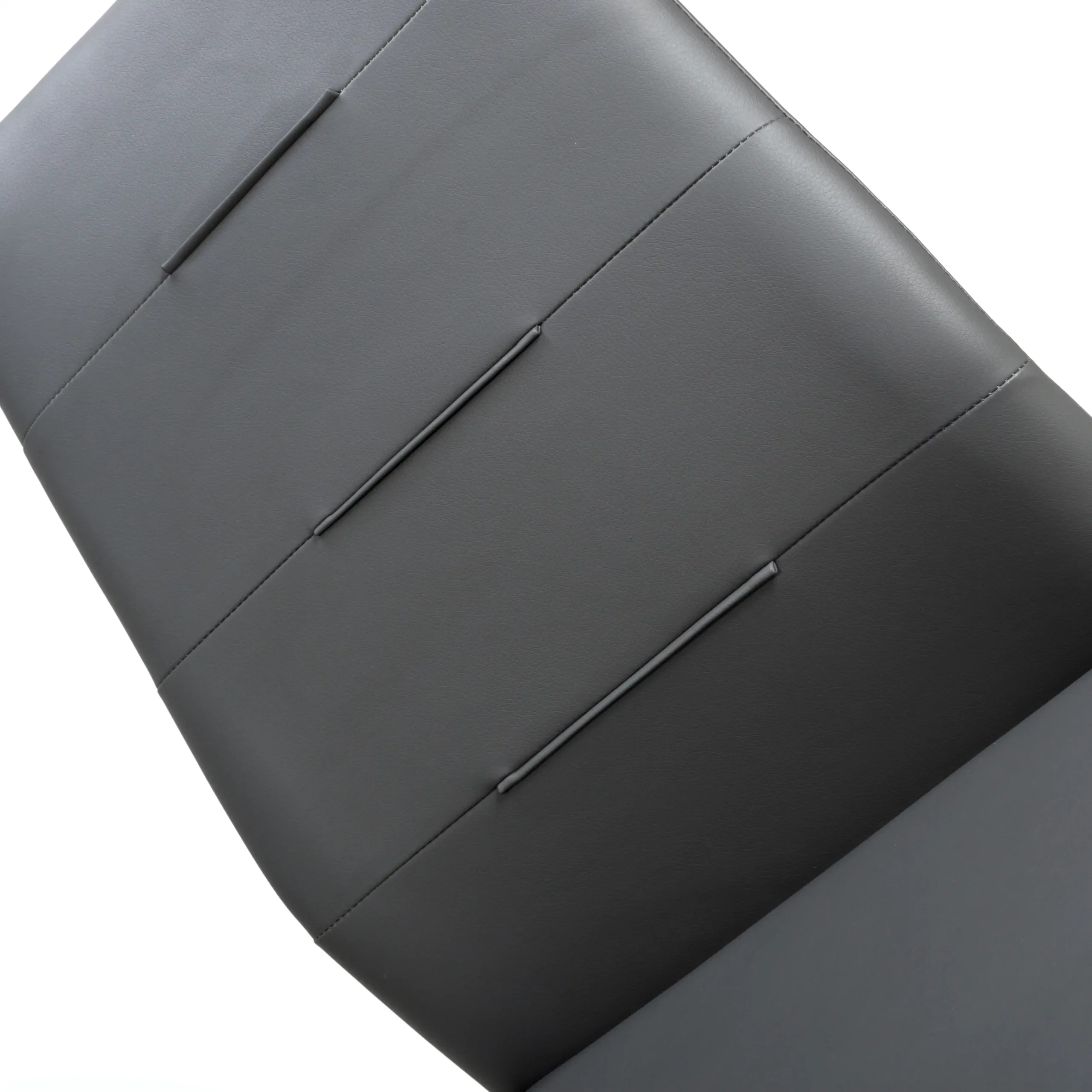Cordoba Leather Effect Grey Dining Chair - Image 8
