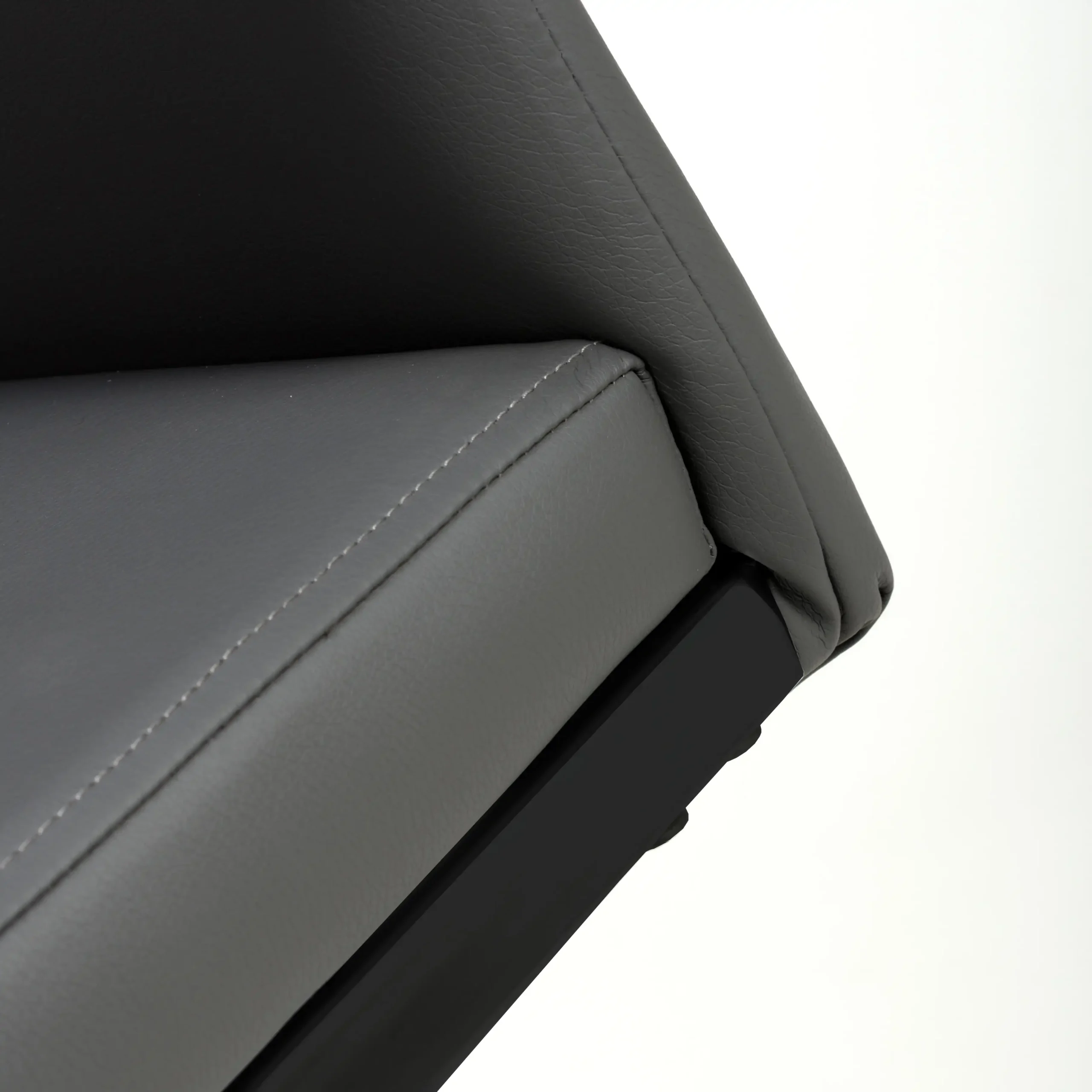 Cordoba Leather Effect Grey Dining Chair - Image 11