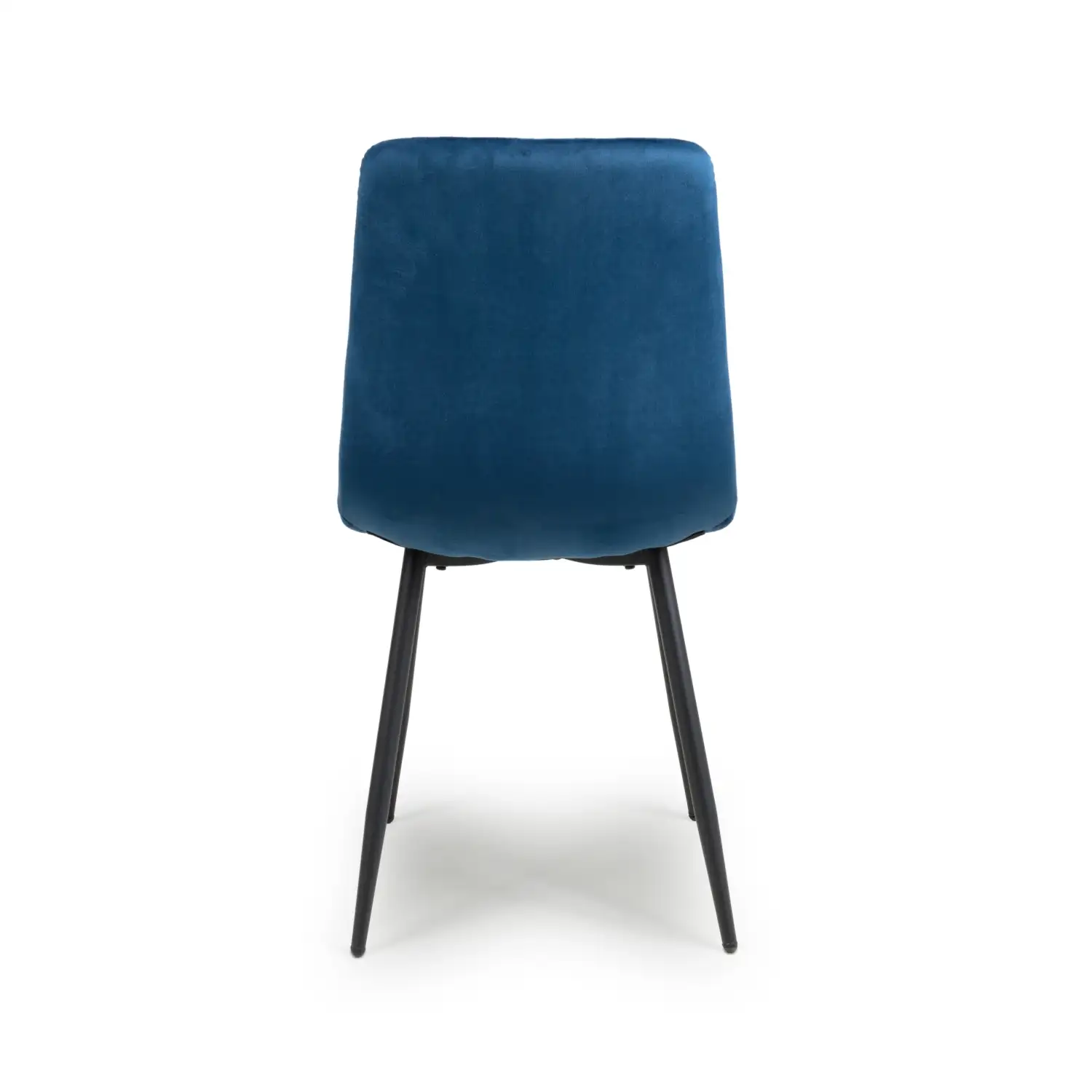 Madison Brushed Velvet Blue Dining Chair - Image 5