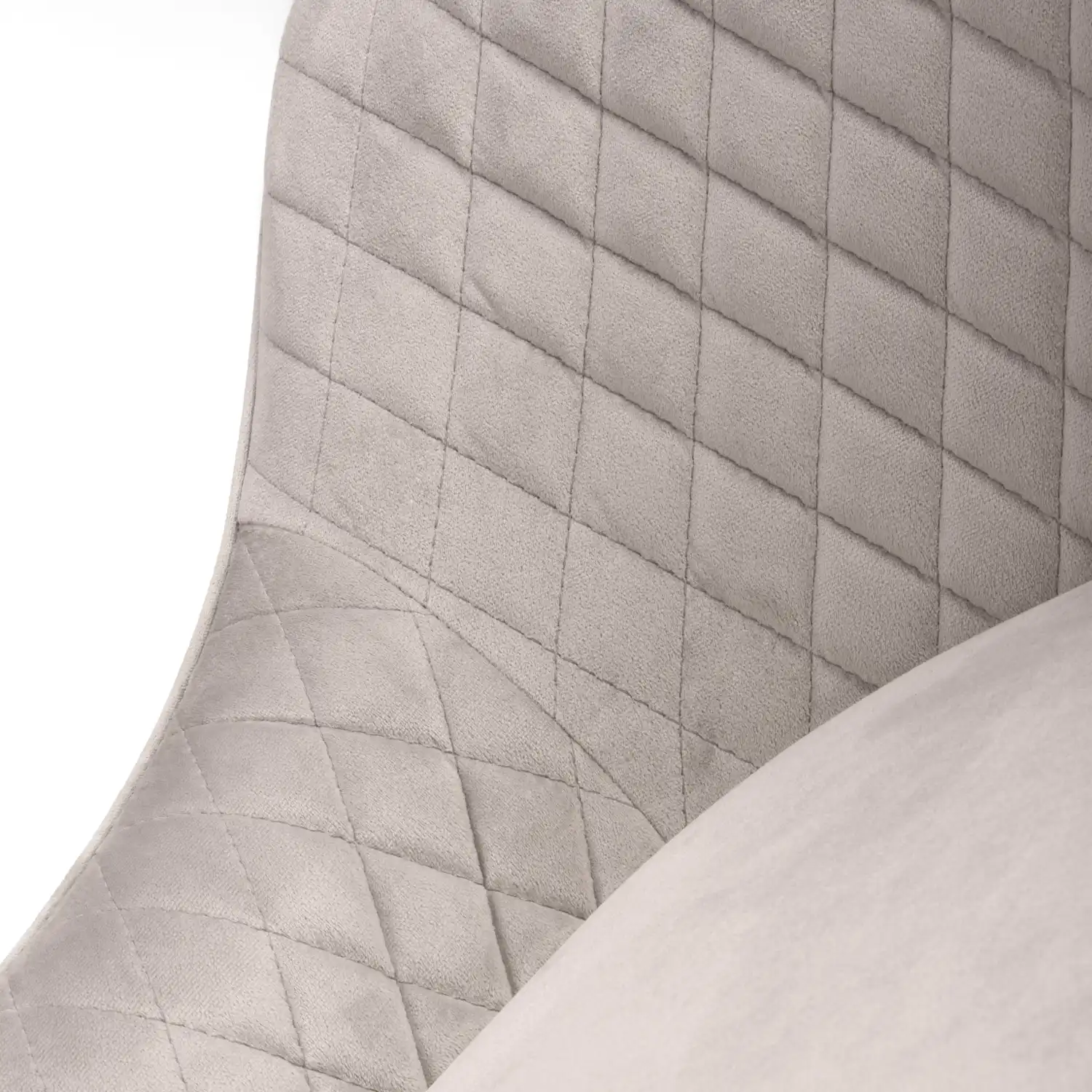 Savanna Brushed Velvet Mink Bar Stool - Image 6