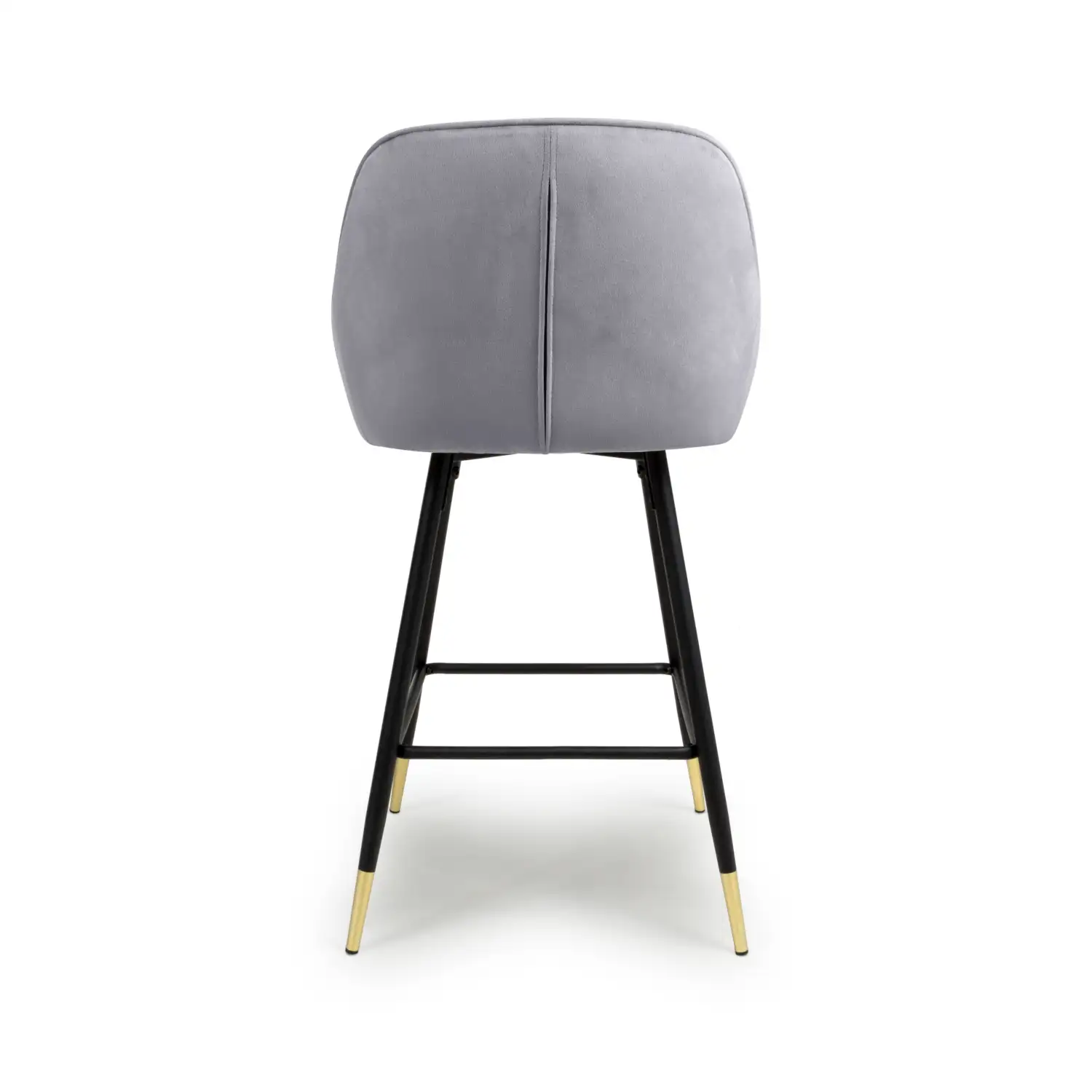 Savanna Brushed Velvet Grey Bar Stool - Image 5