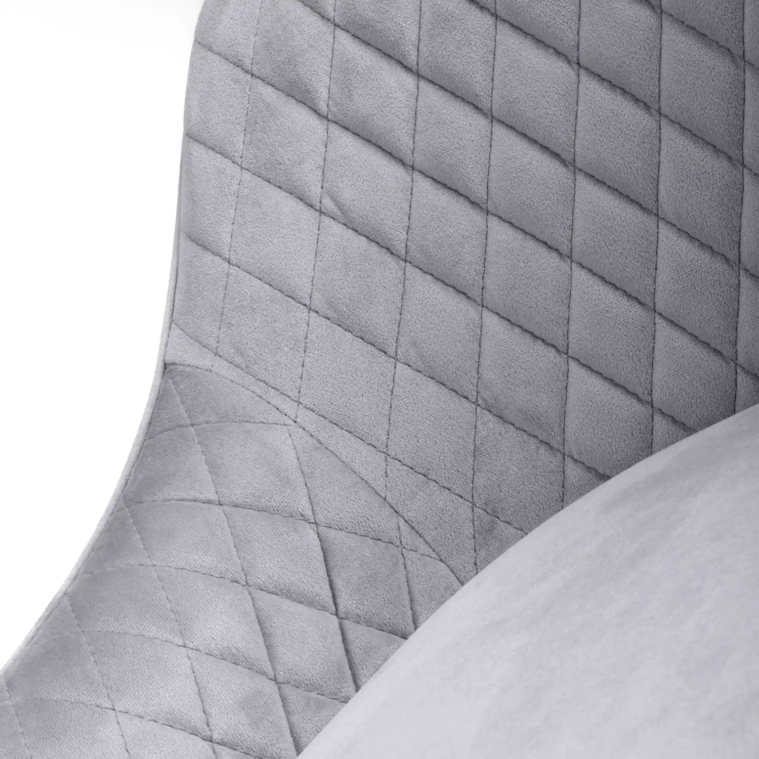 Savanna Brushed Velvet Grey Bar Stool - Image 6