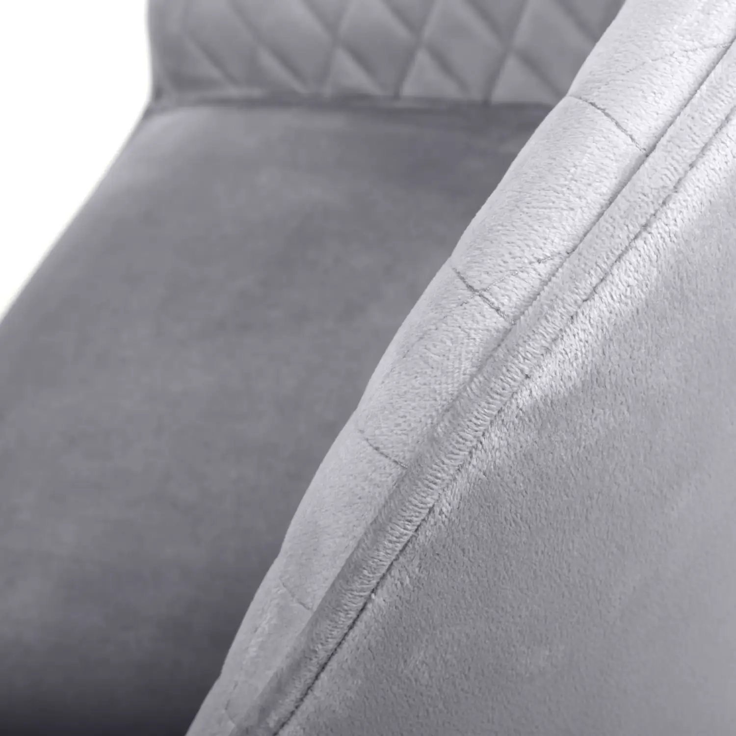 Savanna Brushed Velvet Grey Bar Stool - Image 7