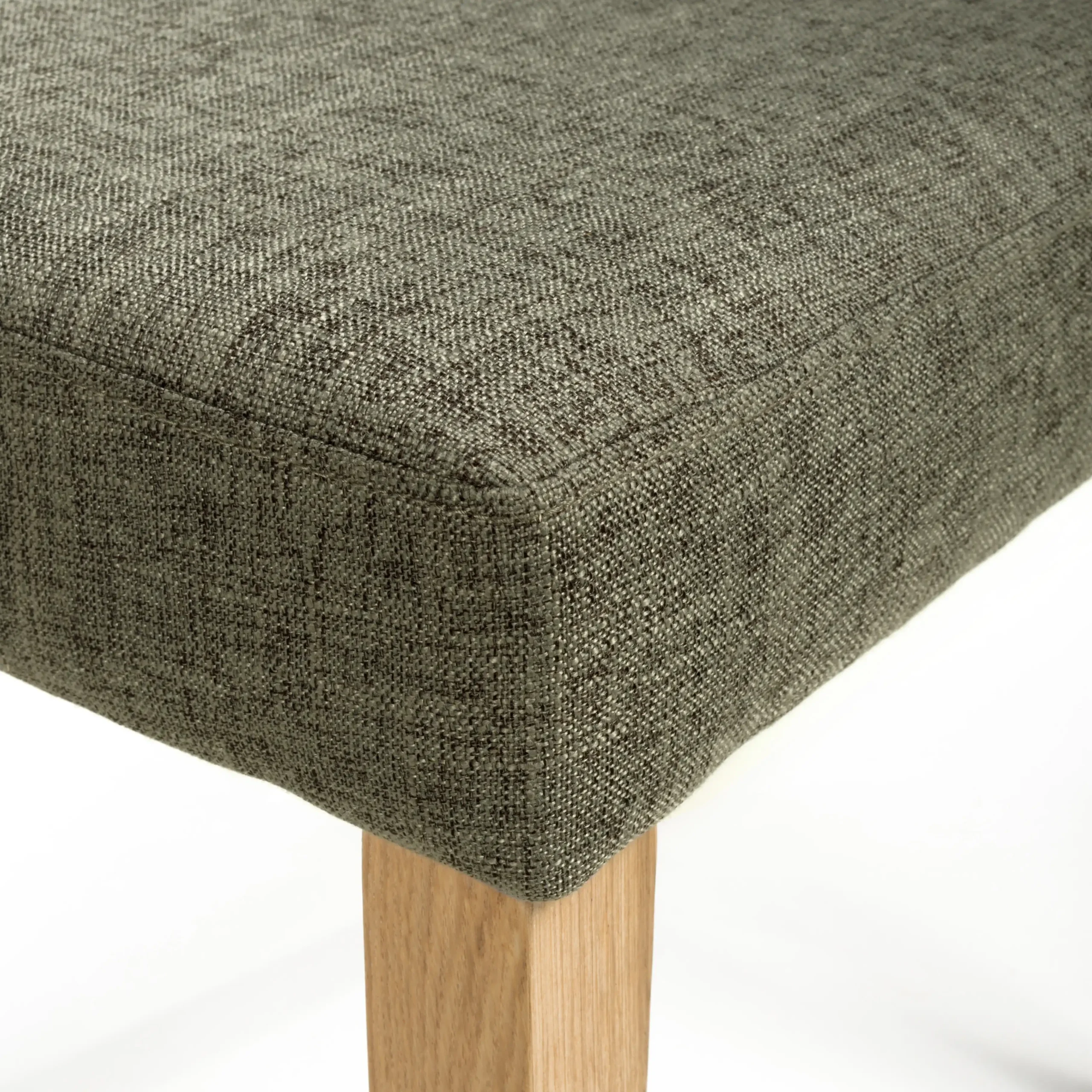 Finley Linen Effect Sage Green Dining Chair - Image 6