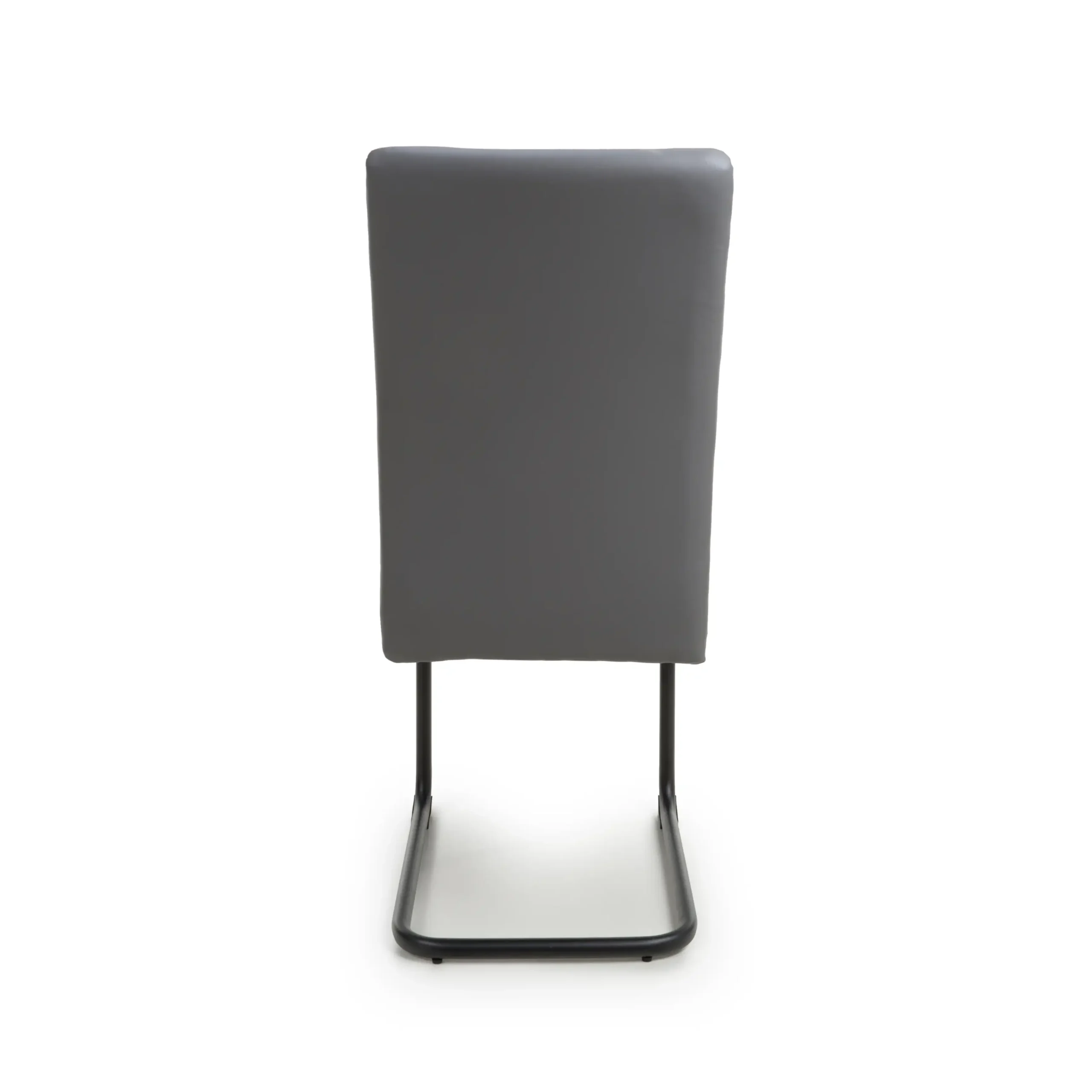 Carlisle Leather Effect Grey Dining Chair - Image 5