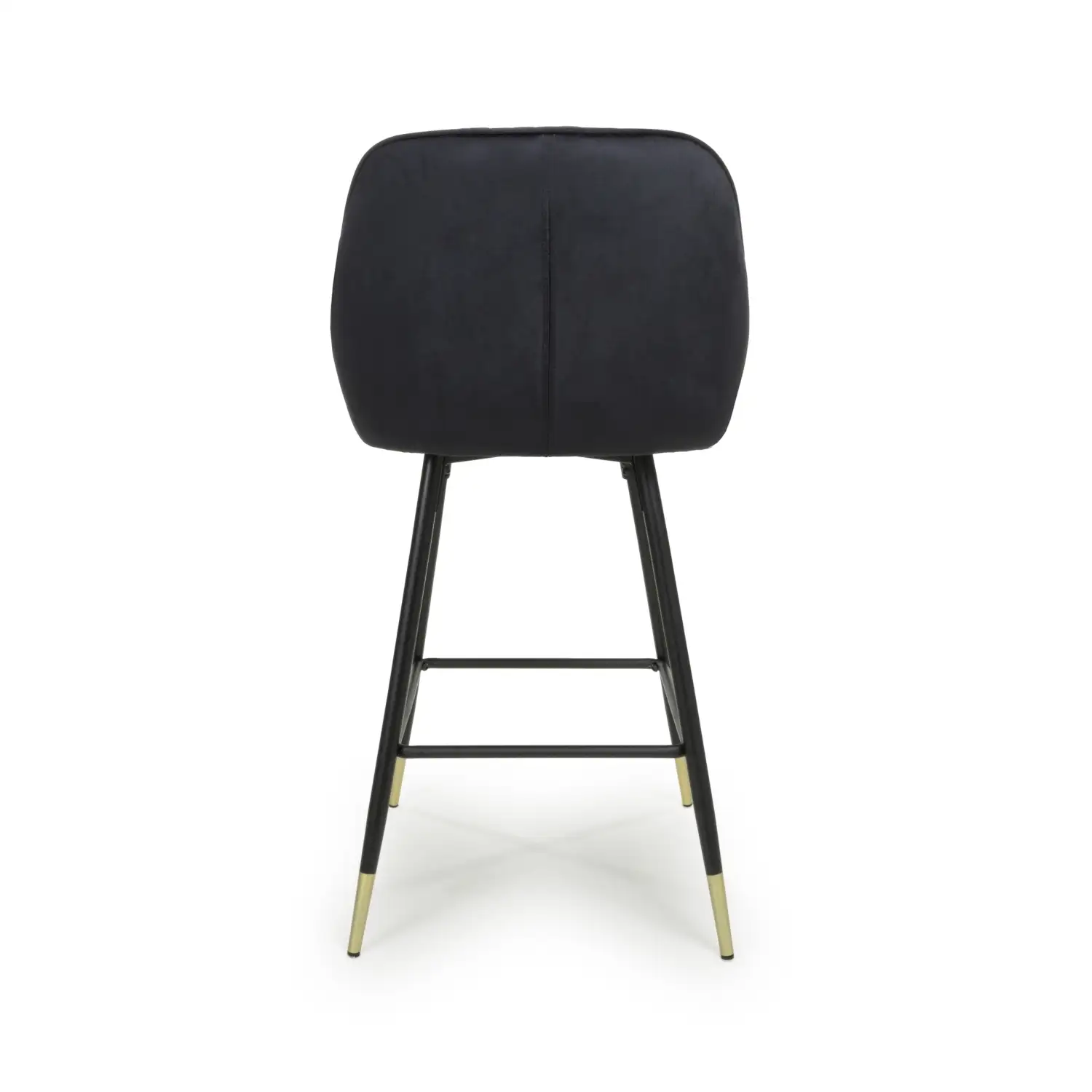 Savanna Brushed Velvet Black Bar Stool - Image 5