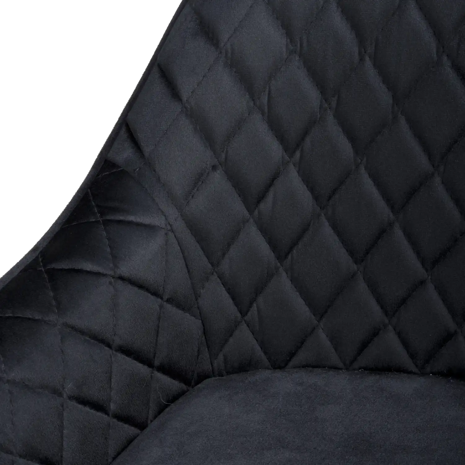 Savanna Brushed Velvet Black Bar Stool - Image 6