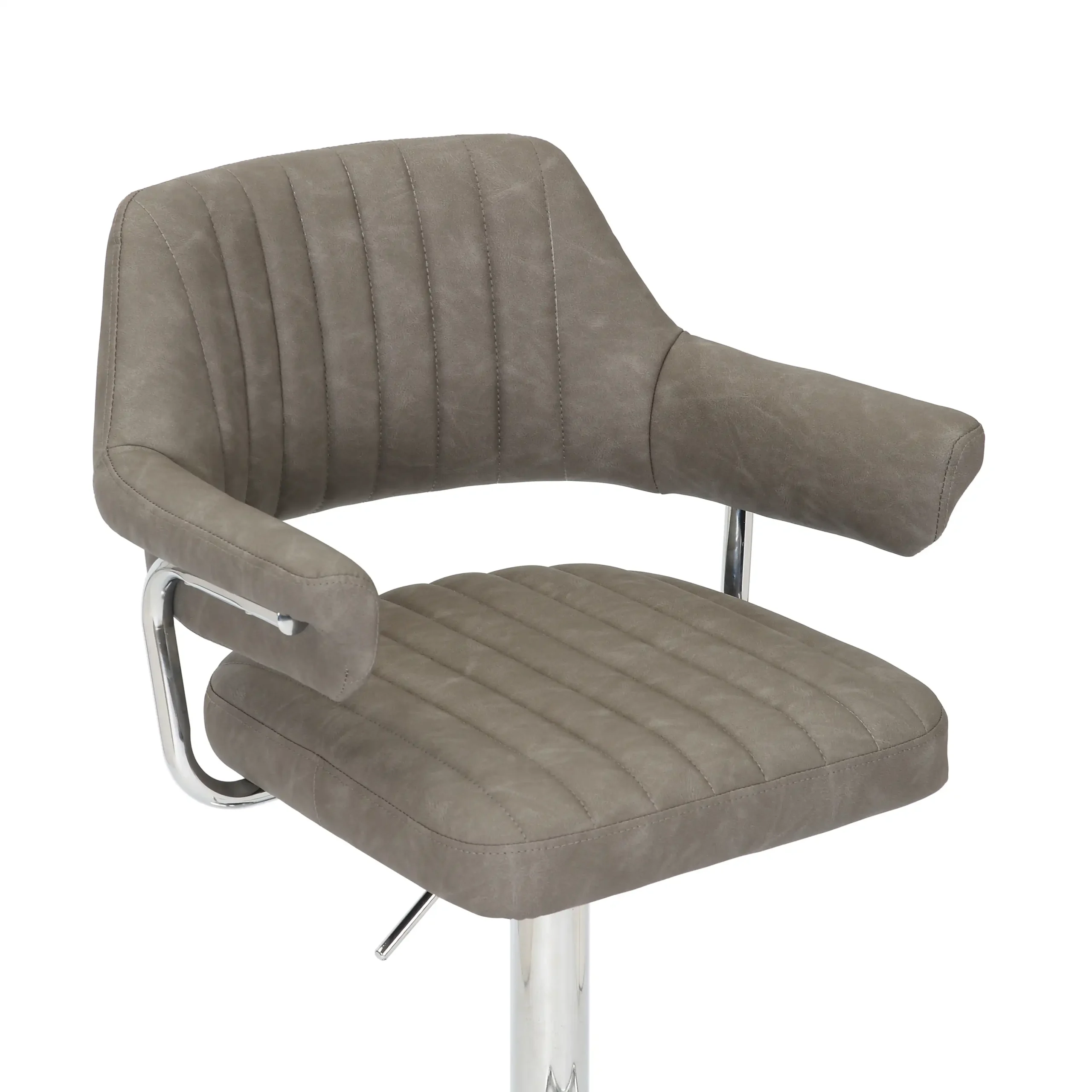 Cortez Leather Effect Bar Stool - Image 4