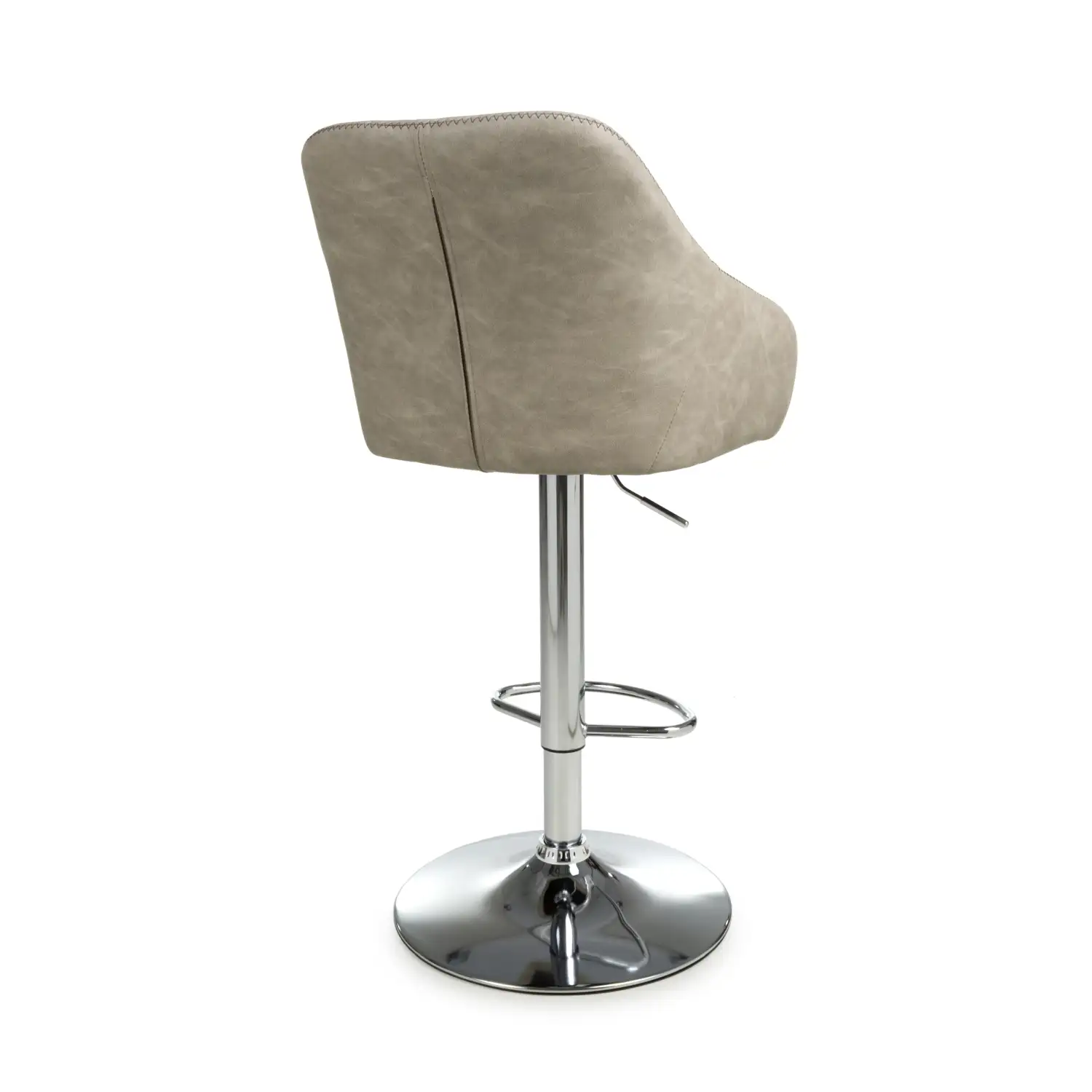 Serena Leather Effect Mink Bar Stool - Image 2