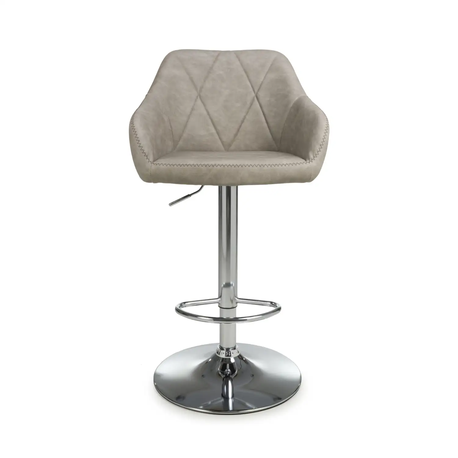 Serena Leather Effect Mink Bar Stool - Image 4