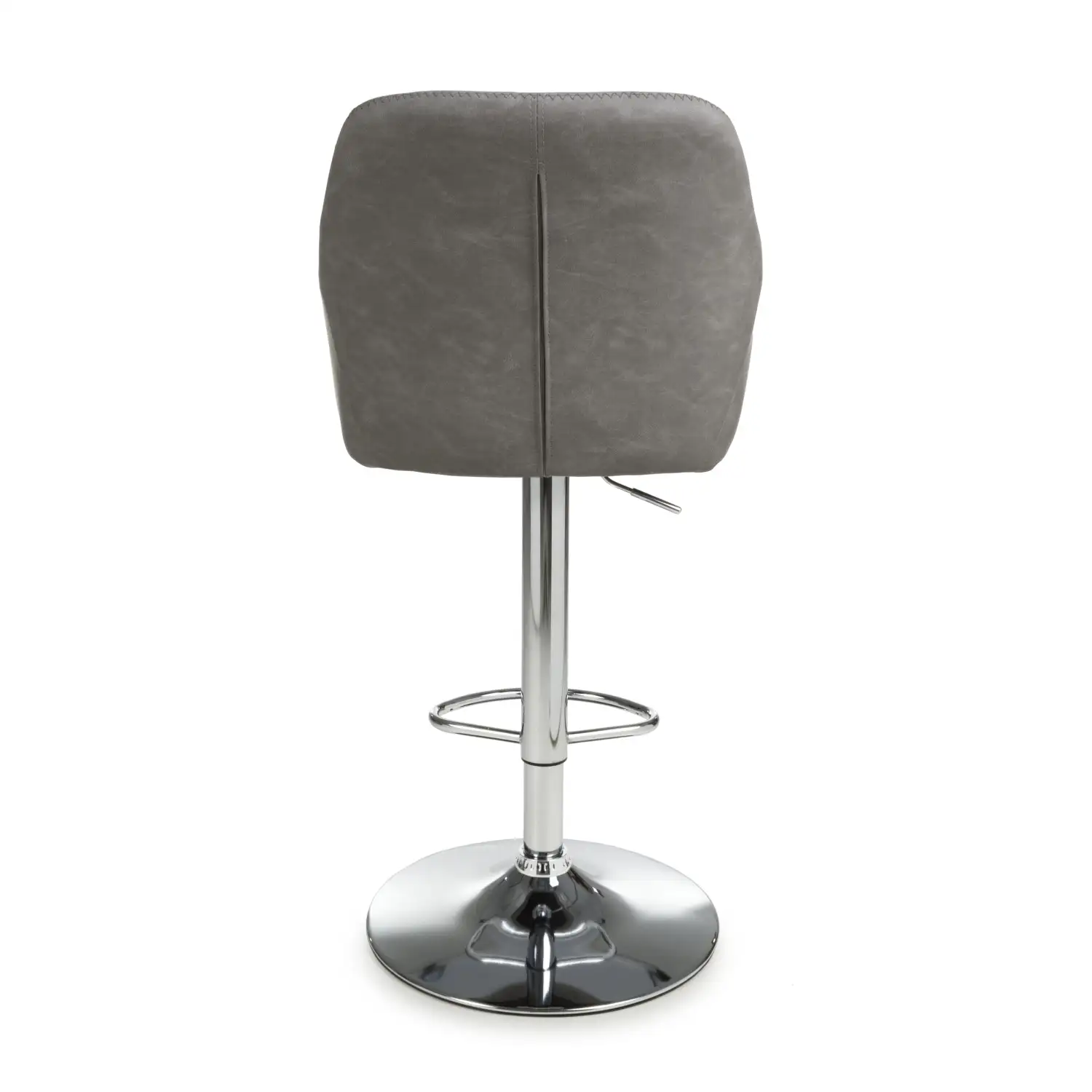 Serena Leather Effect Charcoal Bar Stool - Image 5