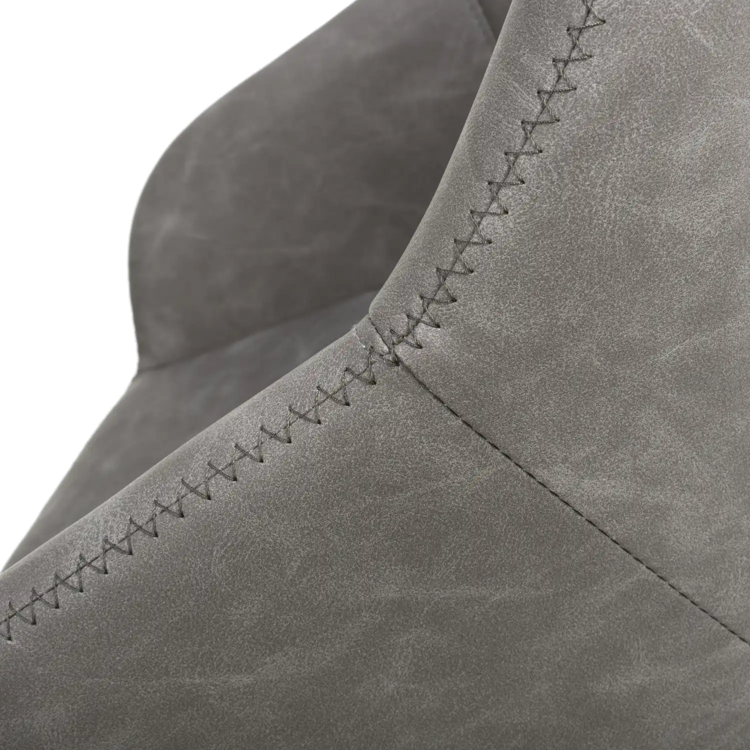 Serena Leather Effect Charcoal Bar Stool - Image 9