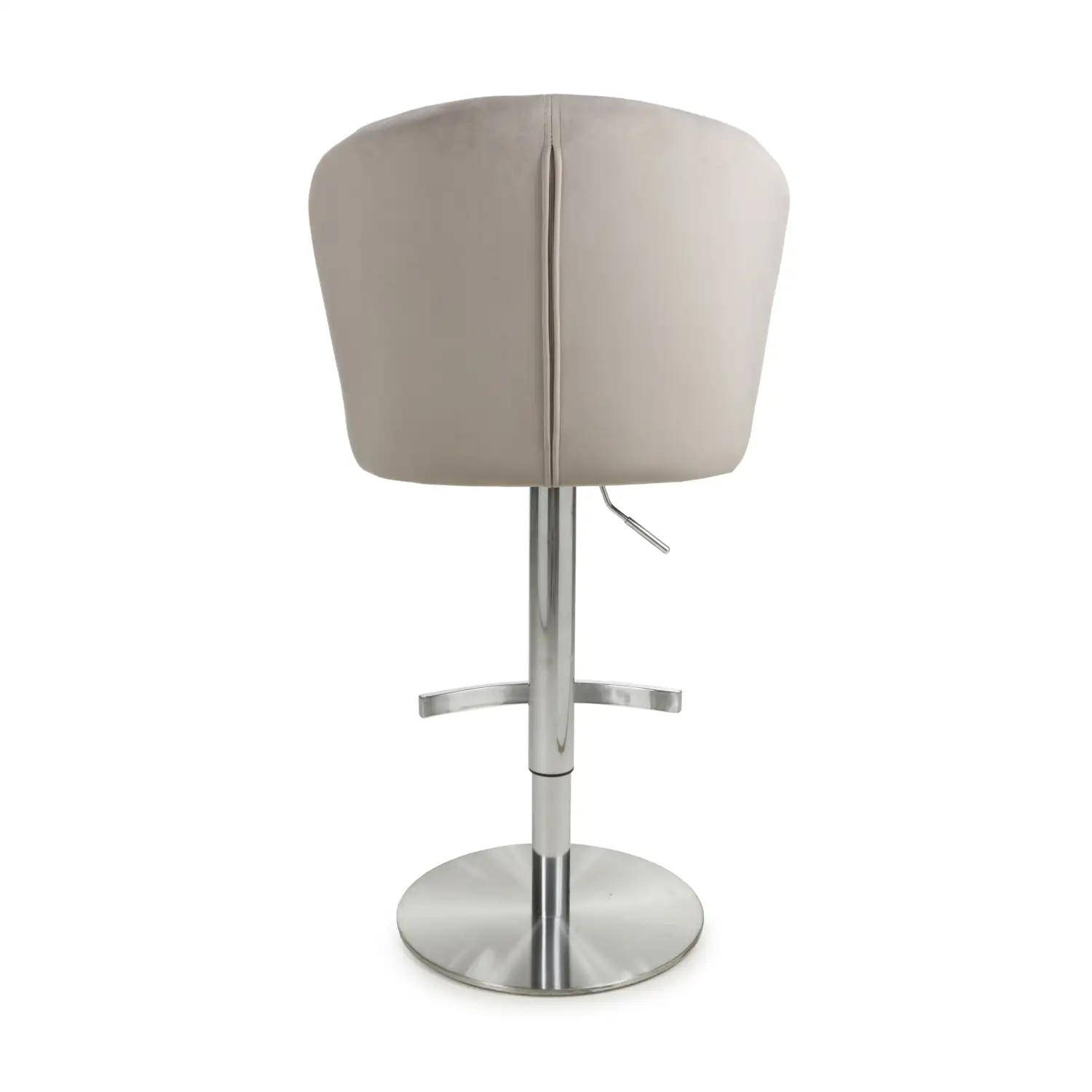 Sigma Brushed Velvet Mink Bar Stool - Image 5