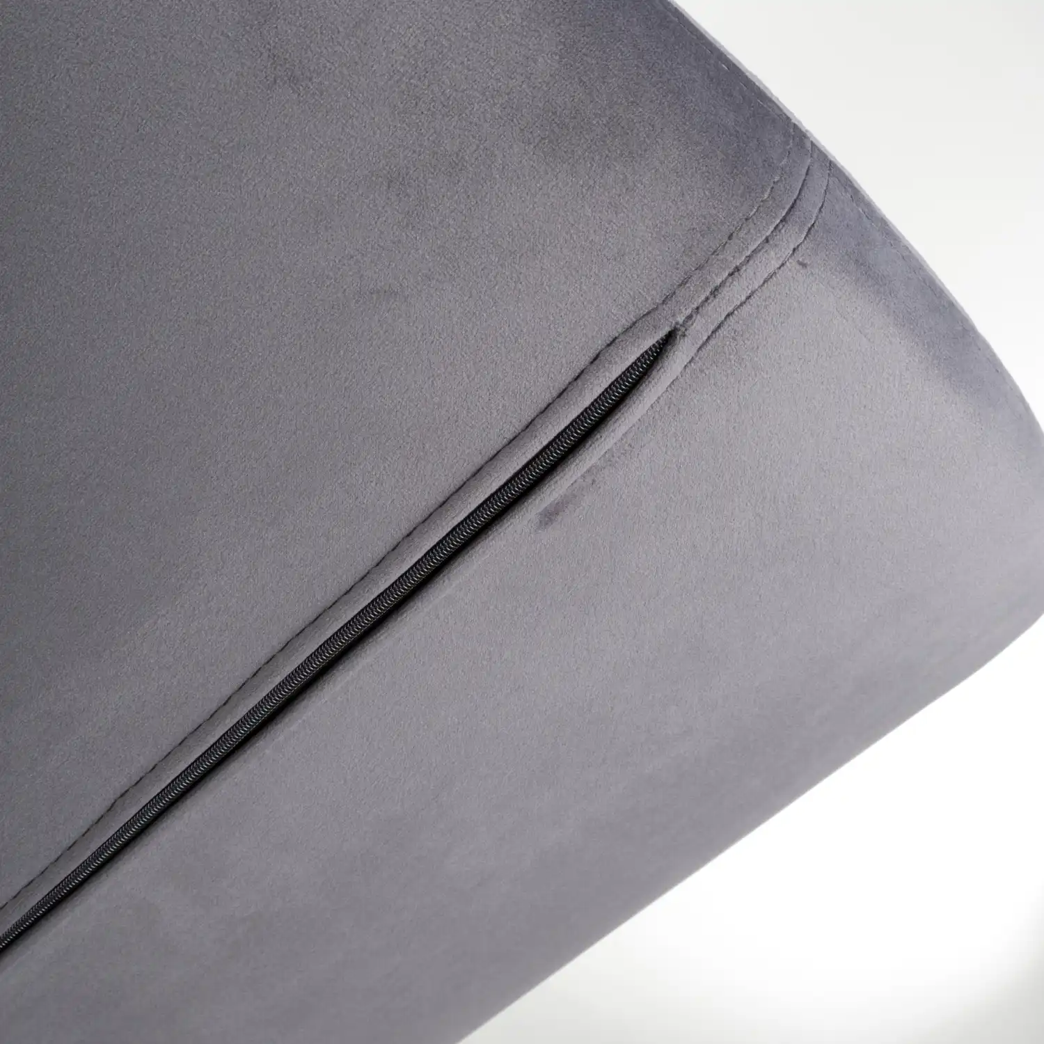 Sigma Brushed Velvet Grey Bar Stool - Image 8