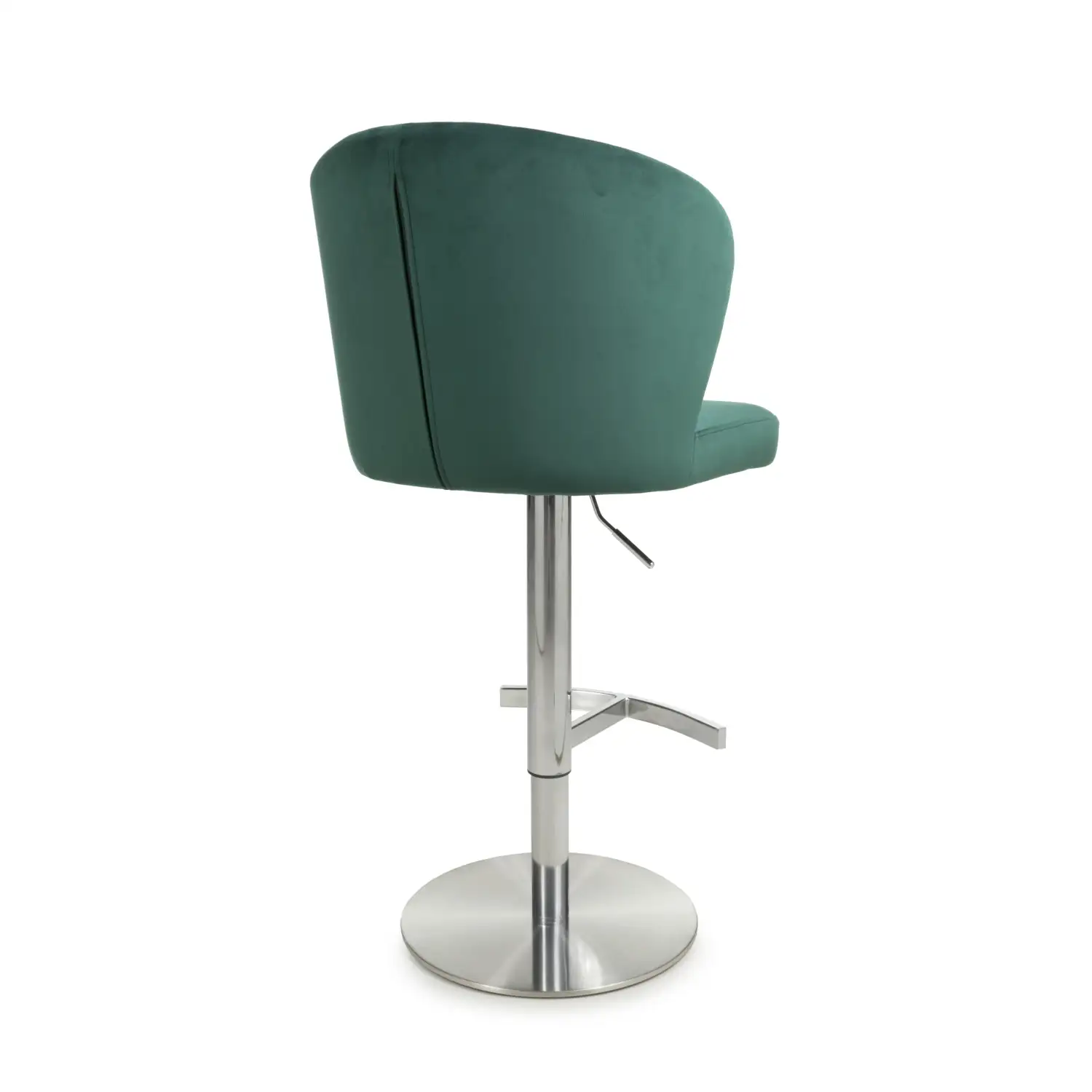 Sigma Brushed Velvet Green Bar Stool - Image 2