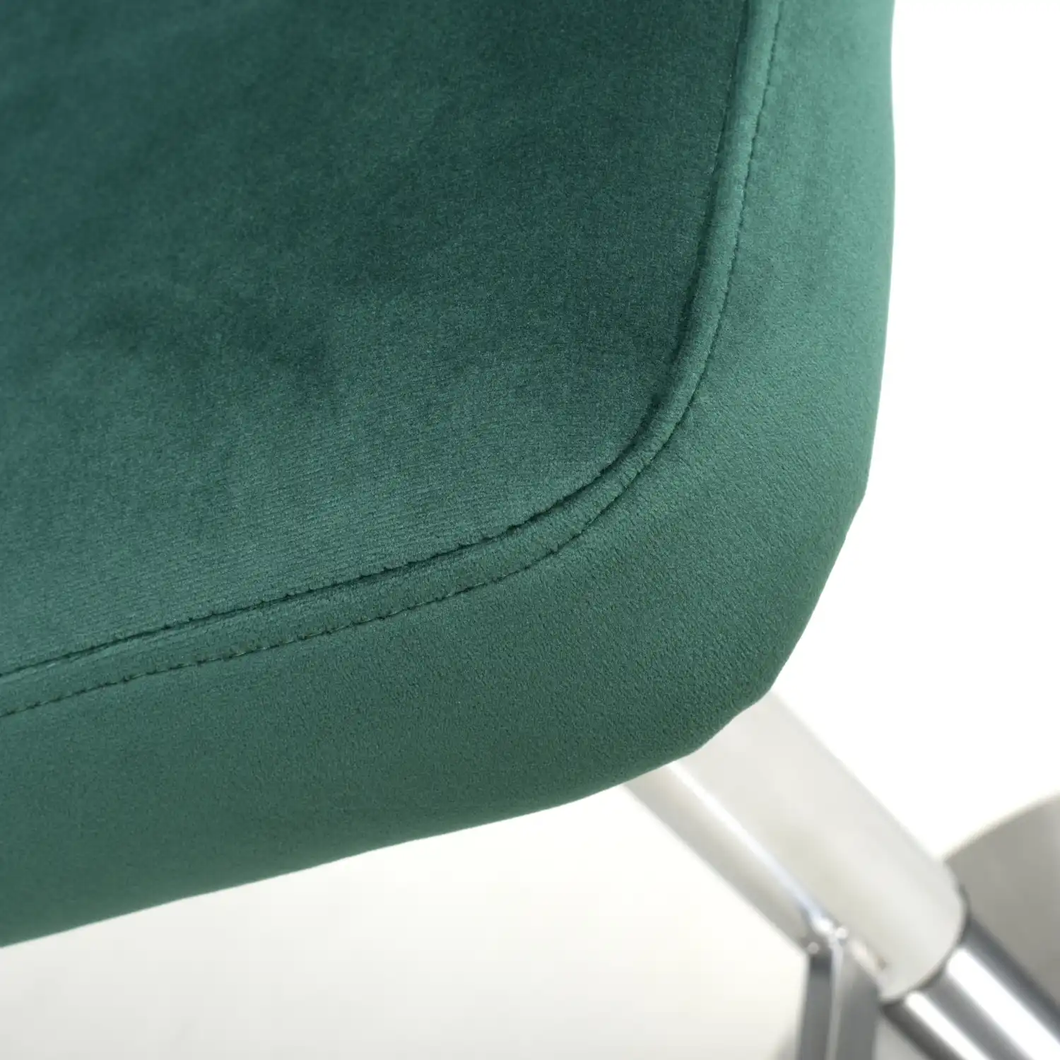 Sigma Brushed Velvet Green Bar Stool - Image 6