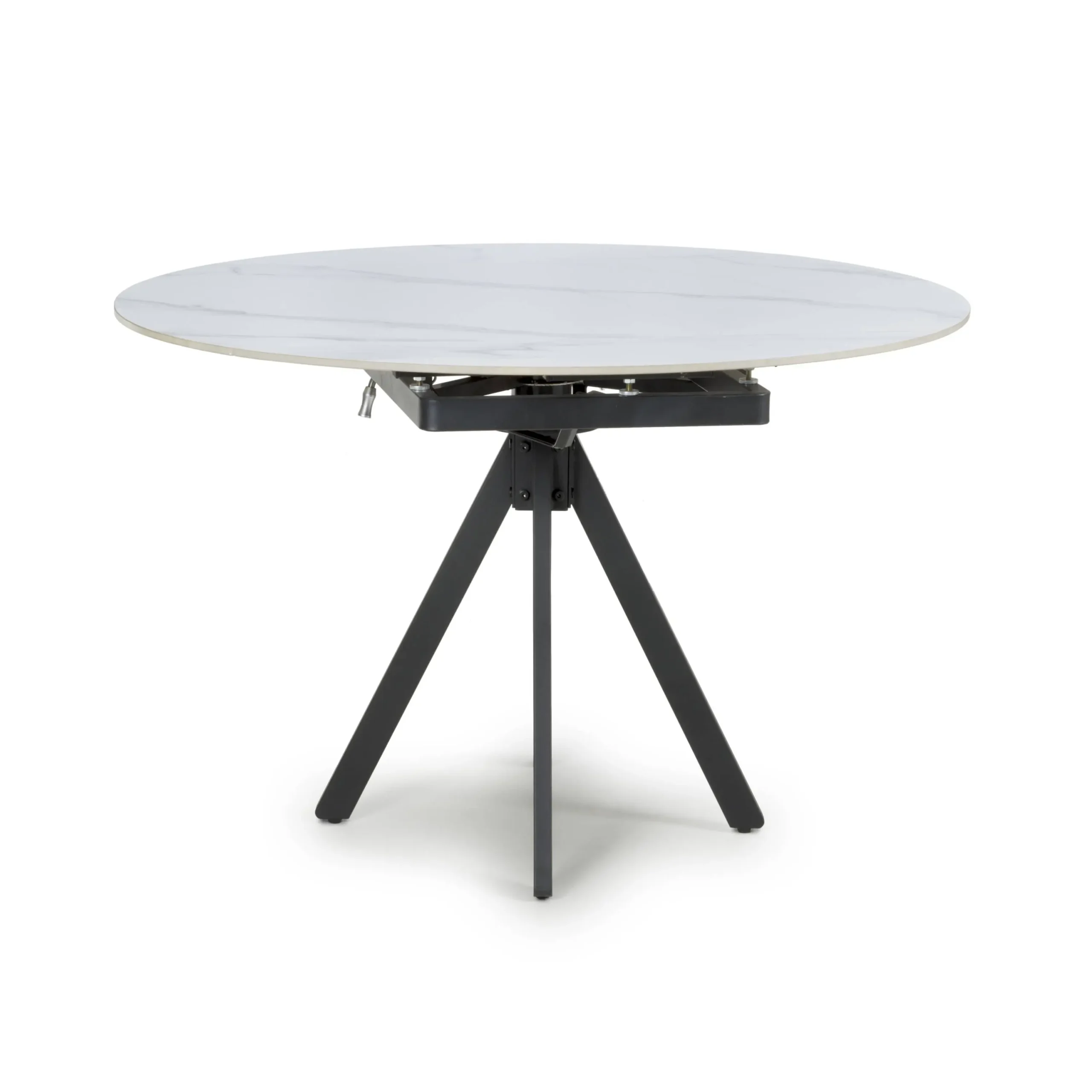 Rotana Rotating White 1.2m Dining Table - Image 3