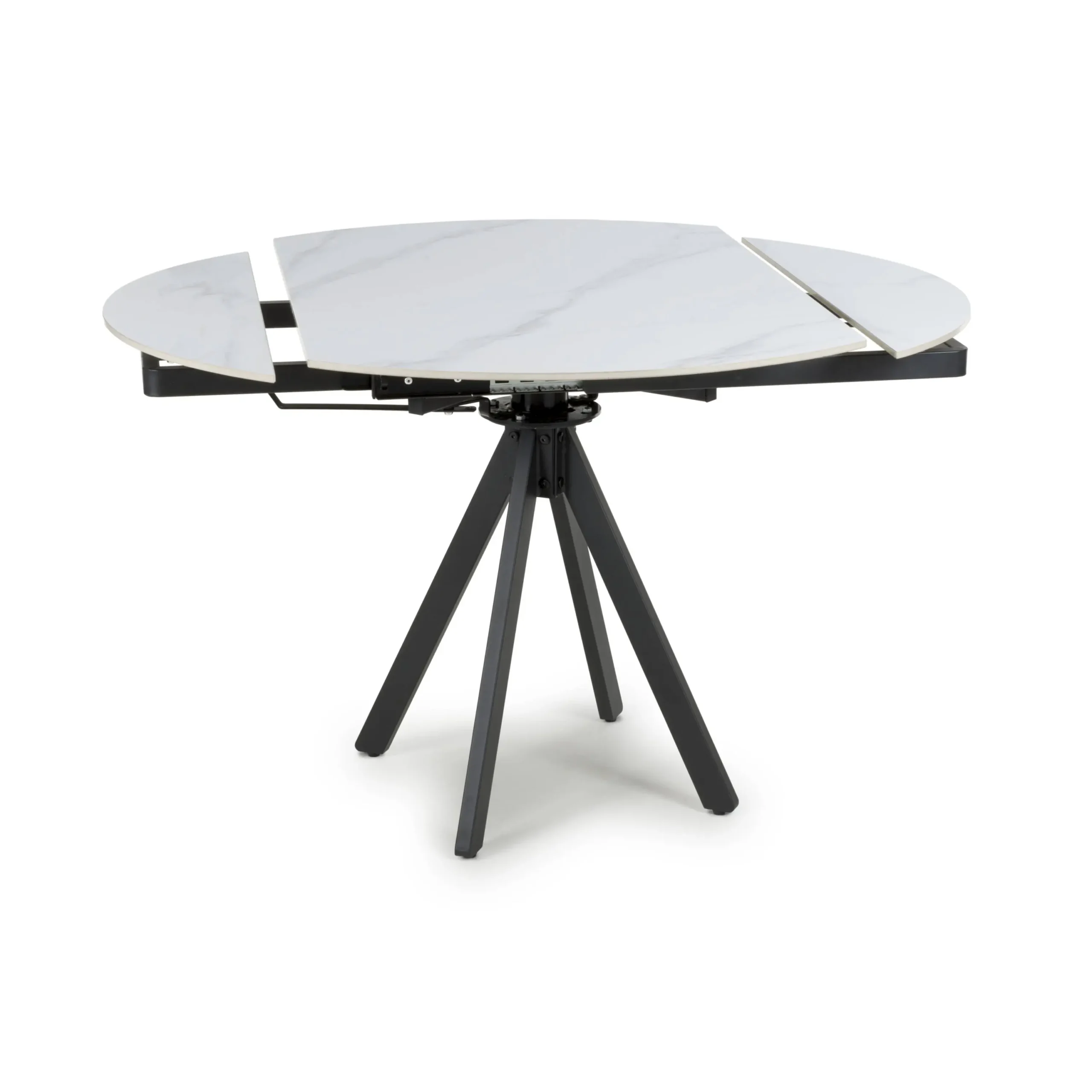 Rotana Rotating White 1.2m Dining Table - Image 5