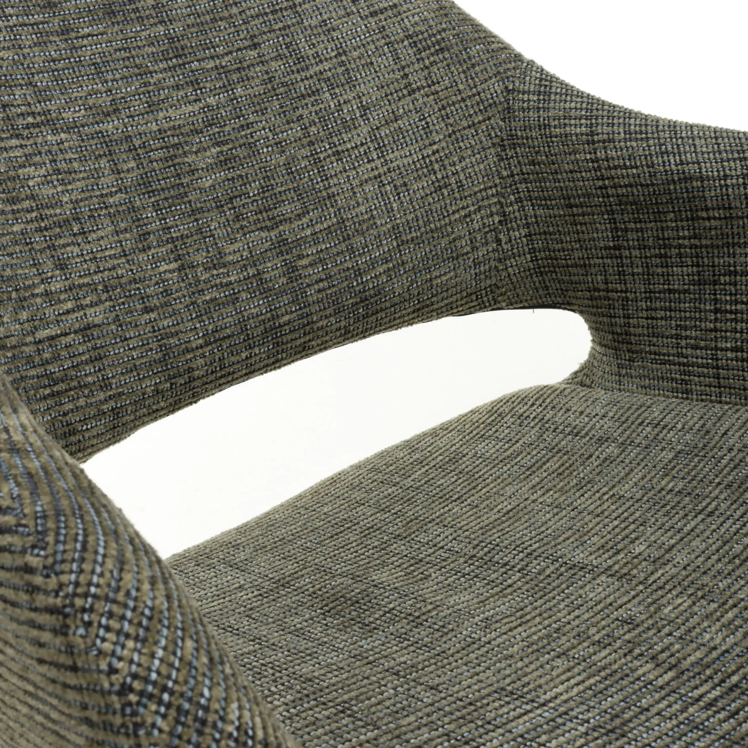 Aztec Tweed Green Swivel Dining Chair - Image 6