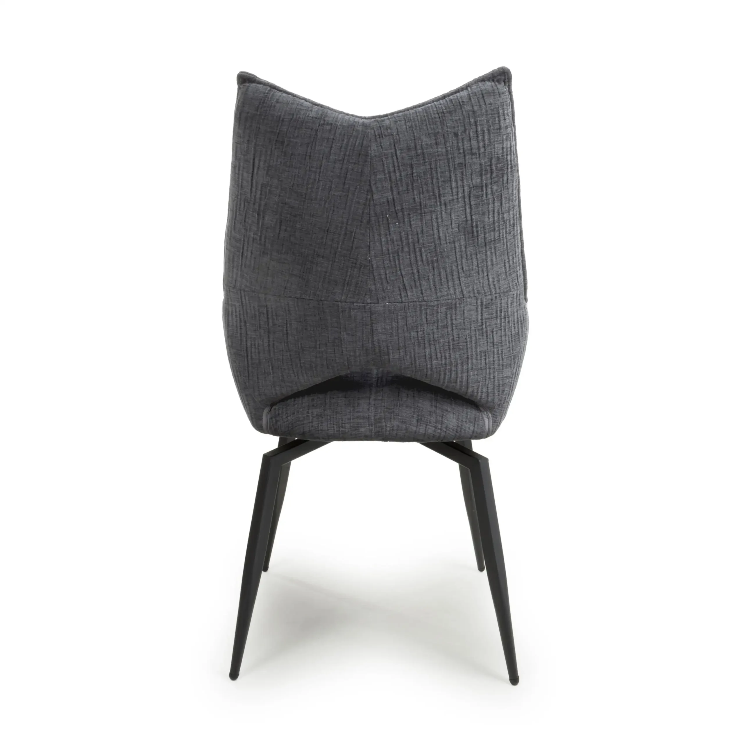 Dakar Textured Effect Dark Grey Swivel Chair - Image 5