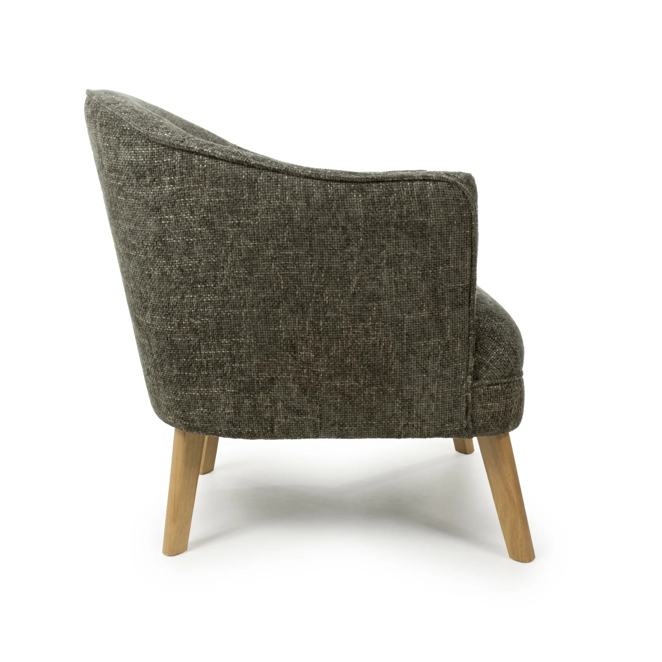 Mallory Flax Effect Green Armchair - Image 3
