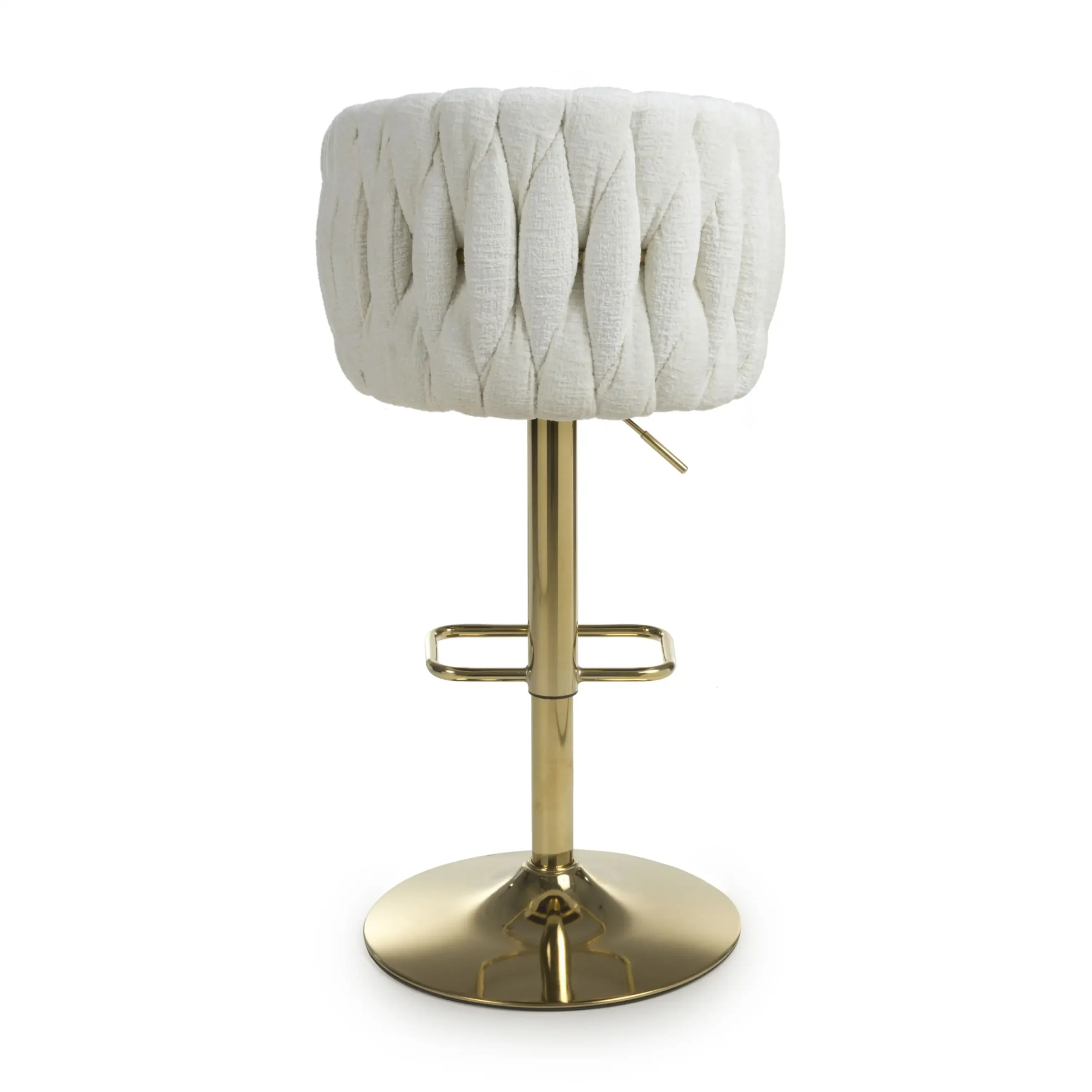 Bellaire Textured Effect Cream Bar Stool - Image 5