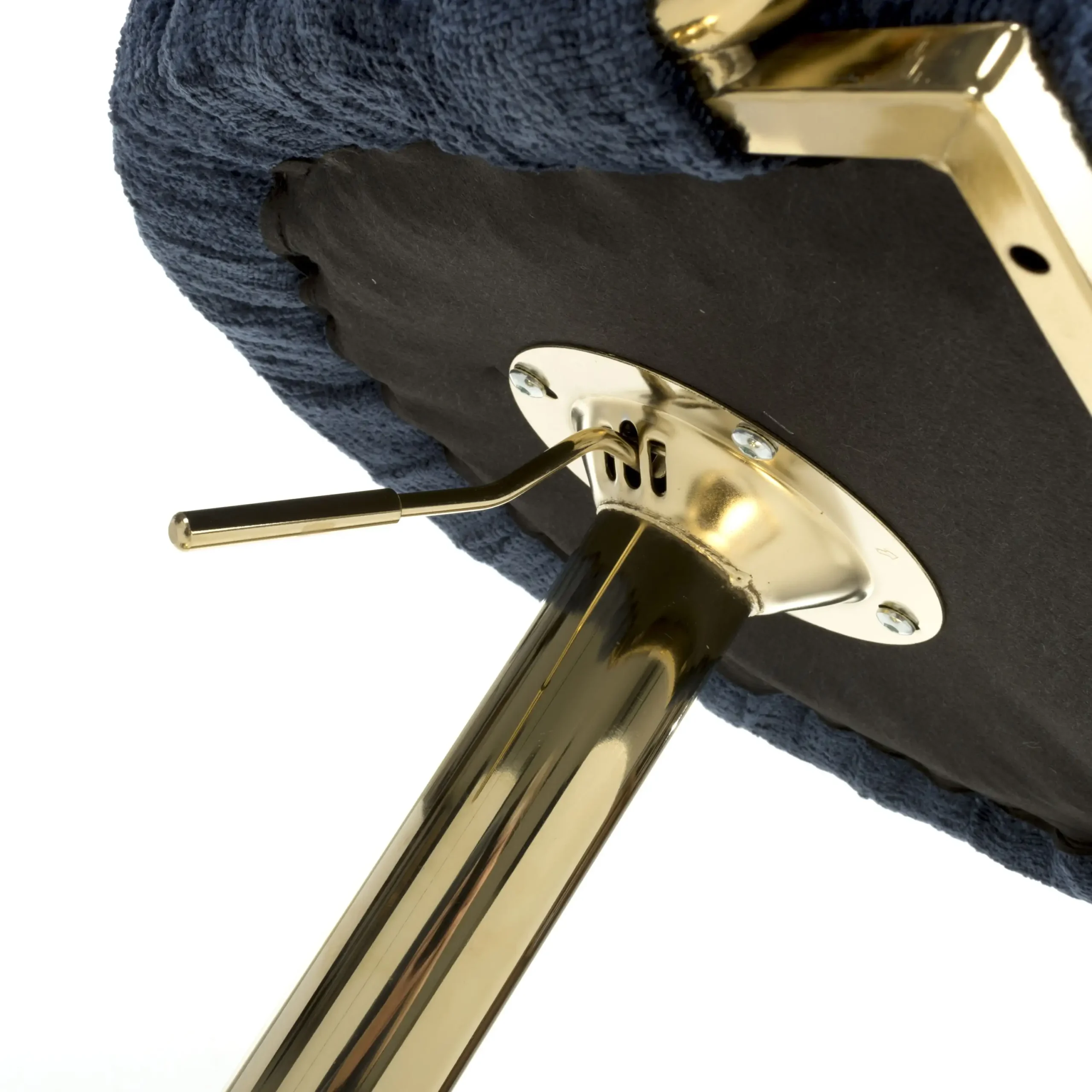 Bellaire Textured Effect Blue Bar Stool - Image 8