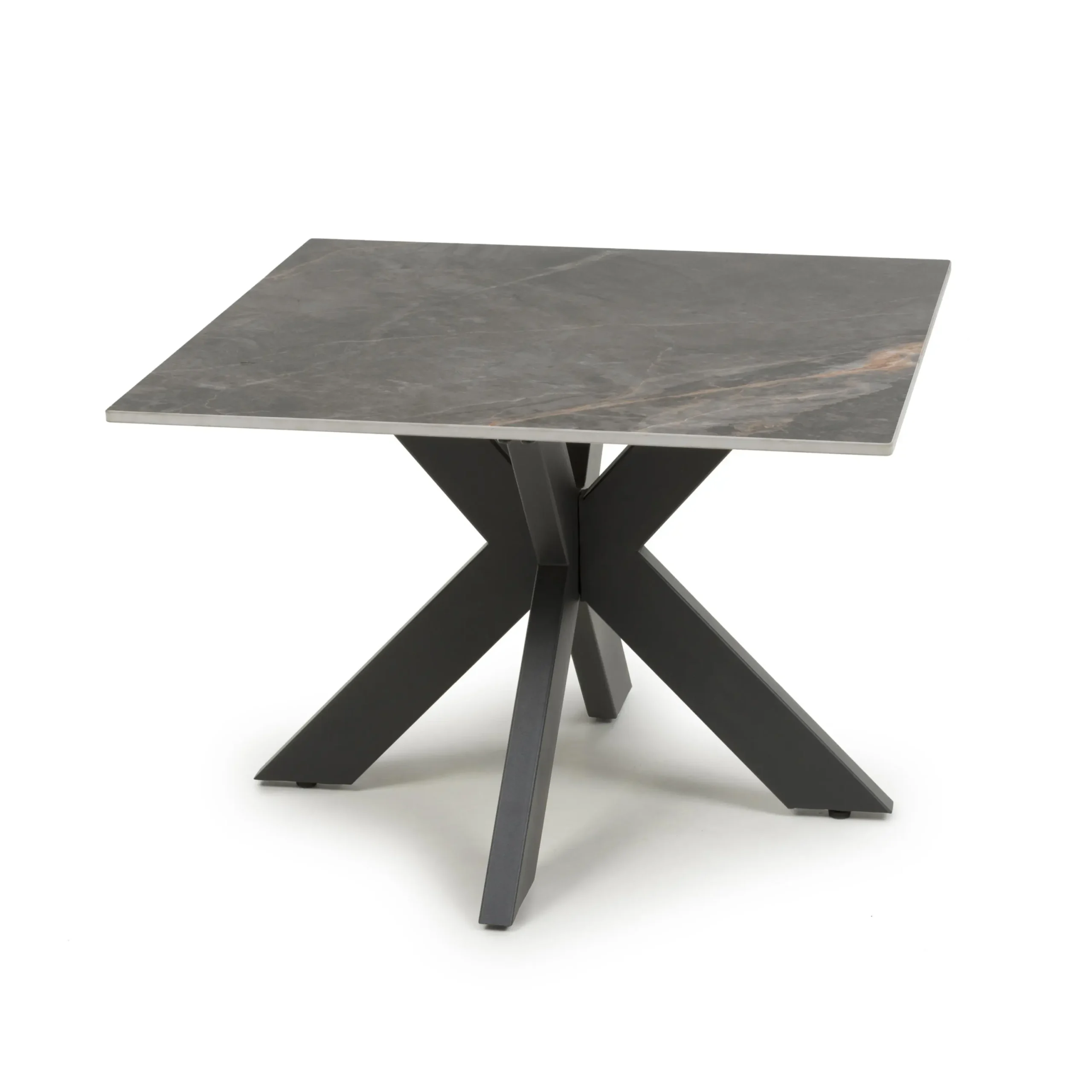 Tokyo Square Ceramic Grey End Table