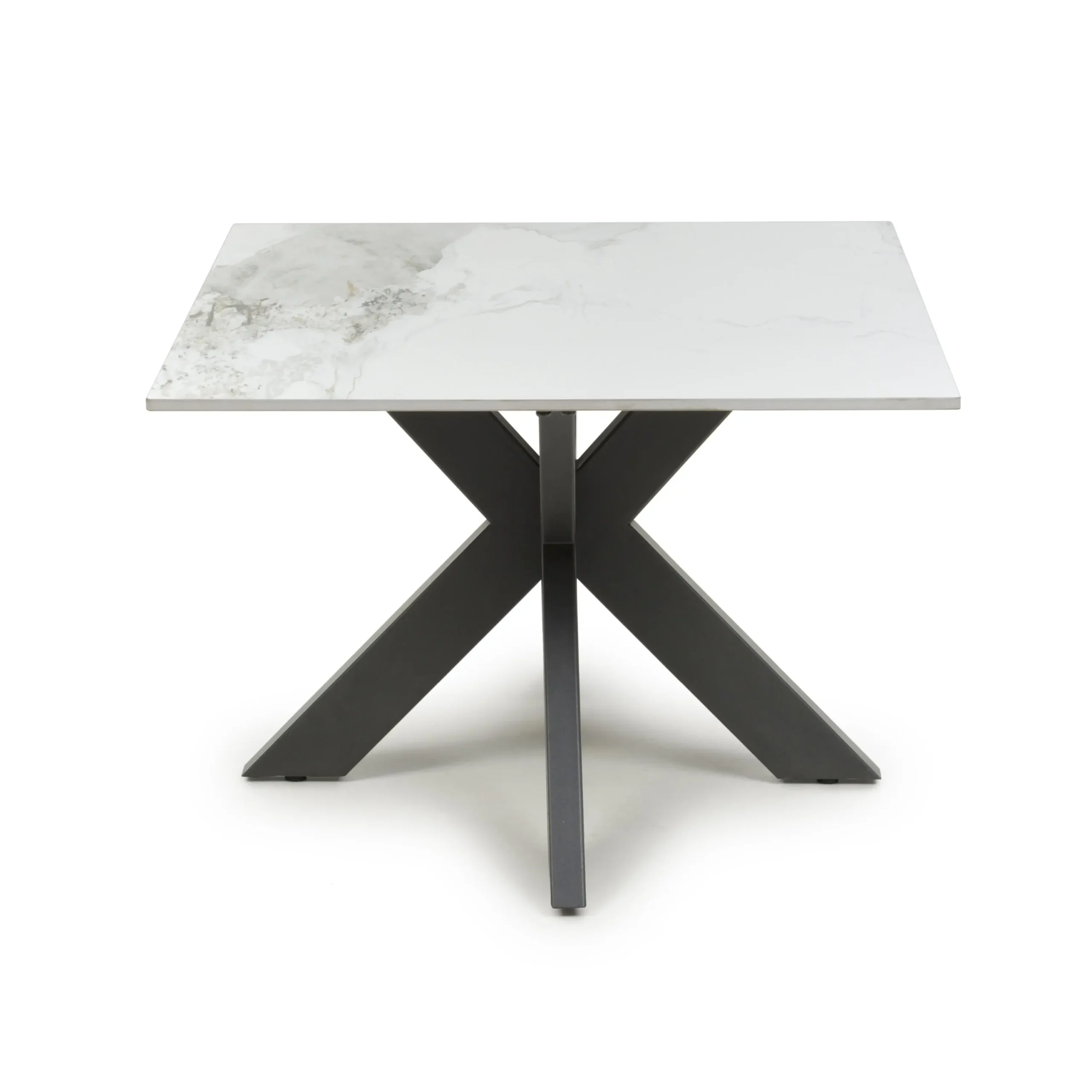 Tokyo Square Ceramic White End Table - Image 2