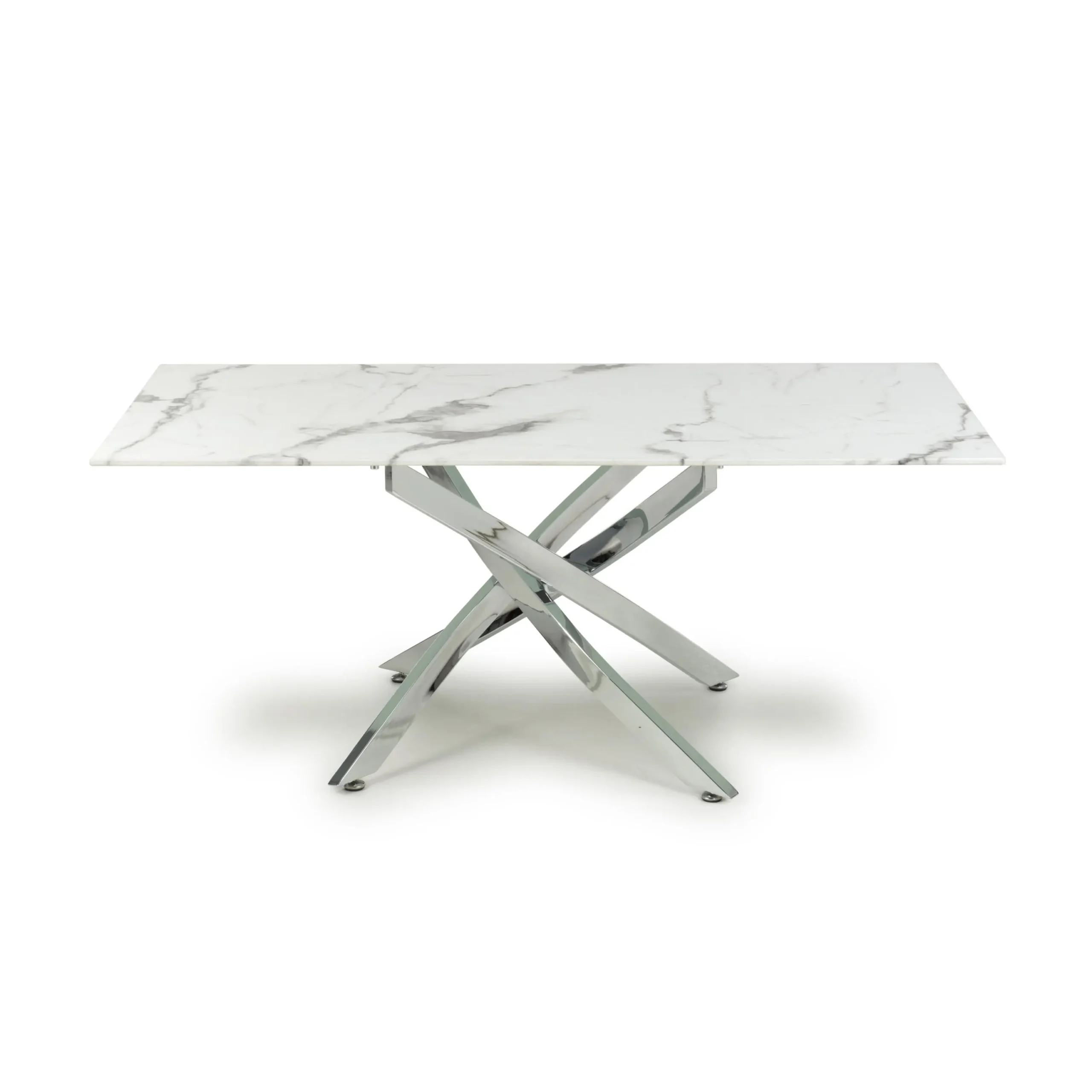 Astoria White/Chrome Coffee Table - Image 2