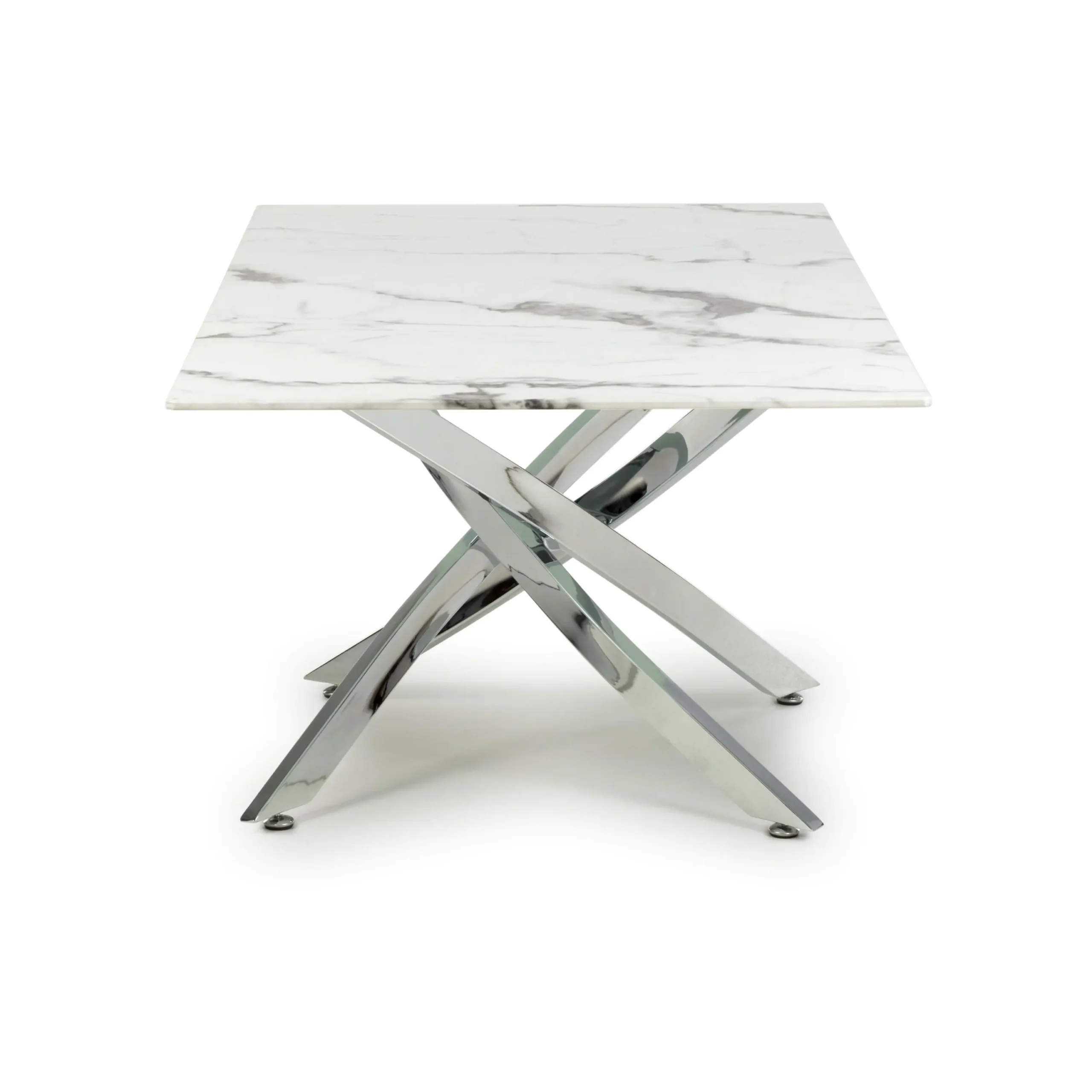 Astoria White/Chrome Coffee Table - Image 3