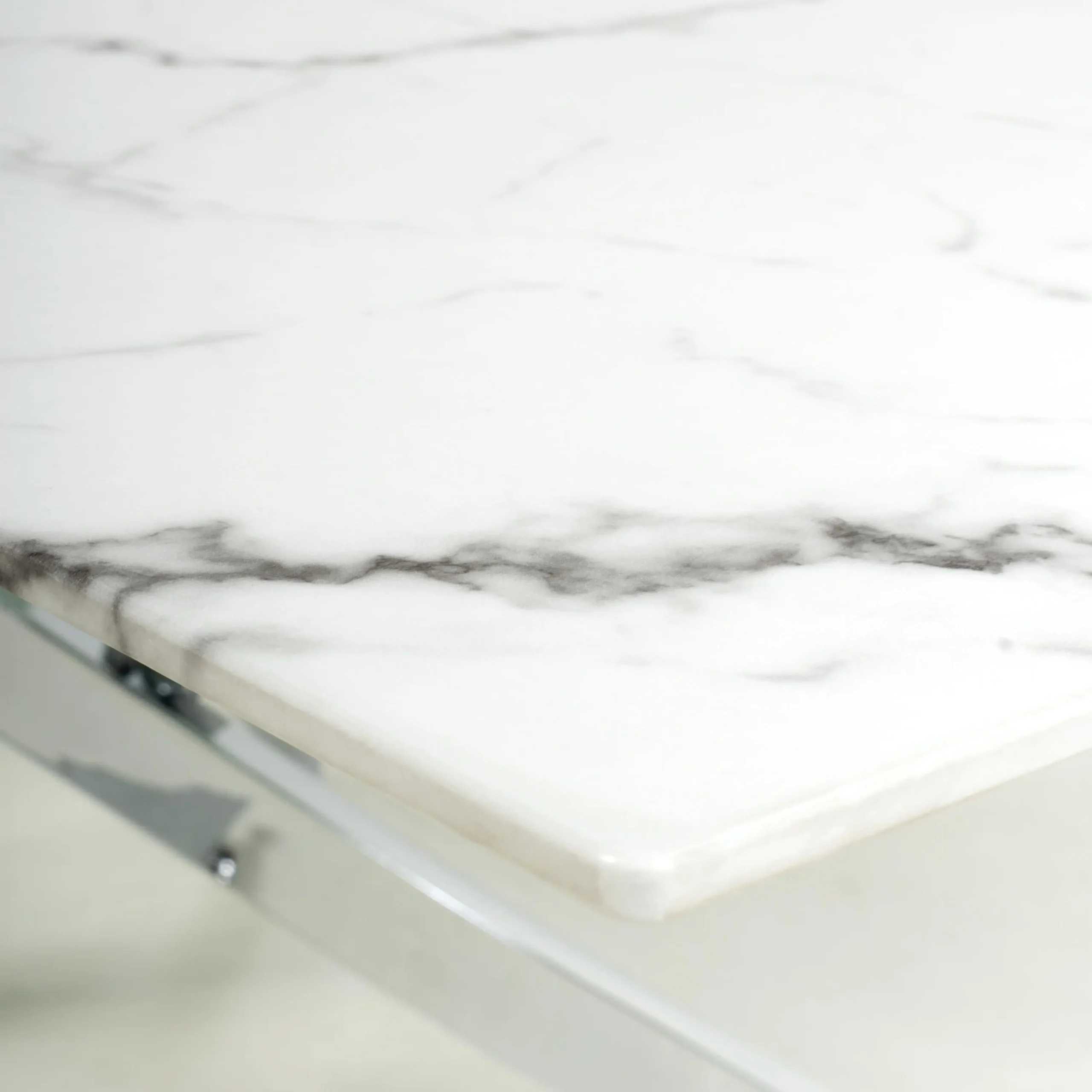 Astoria White/Chrome Coffee Table - Image 5