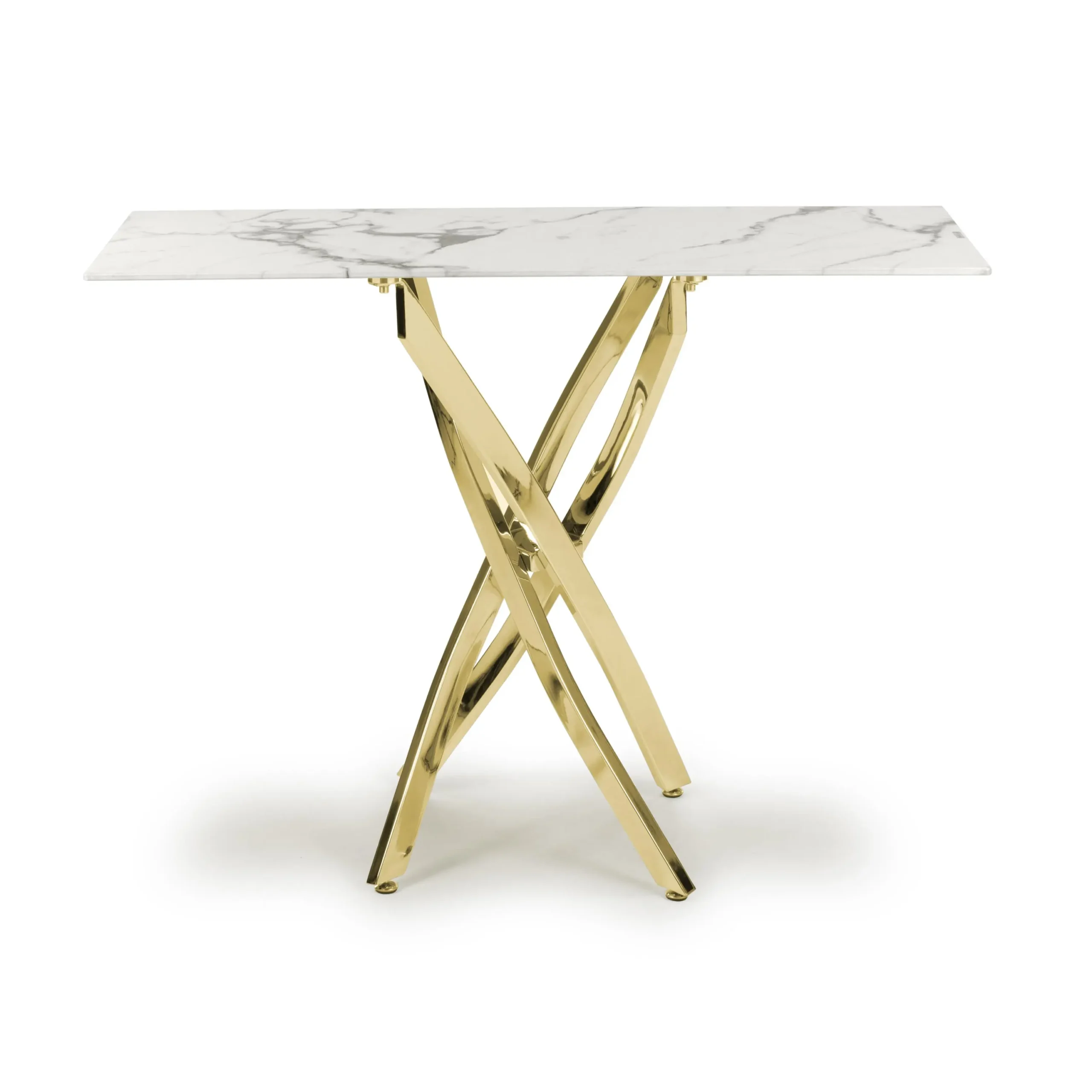 Astoria White/Gold Console Table - Image 2