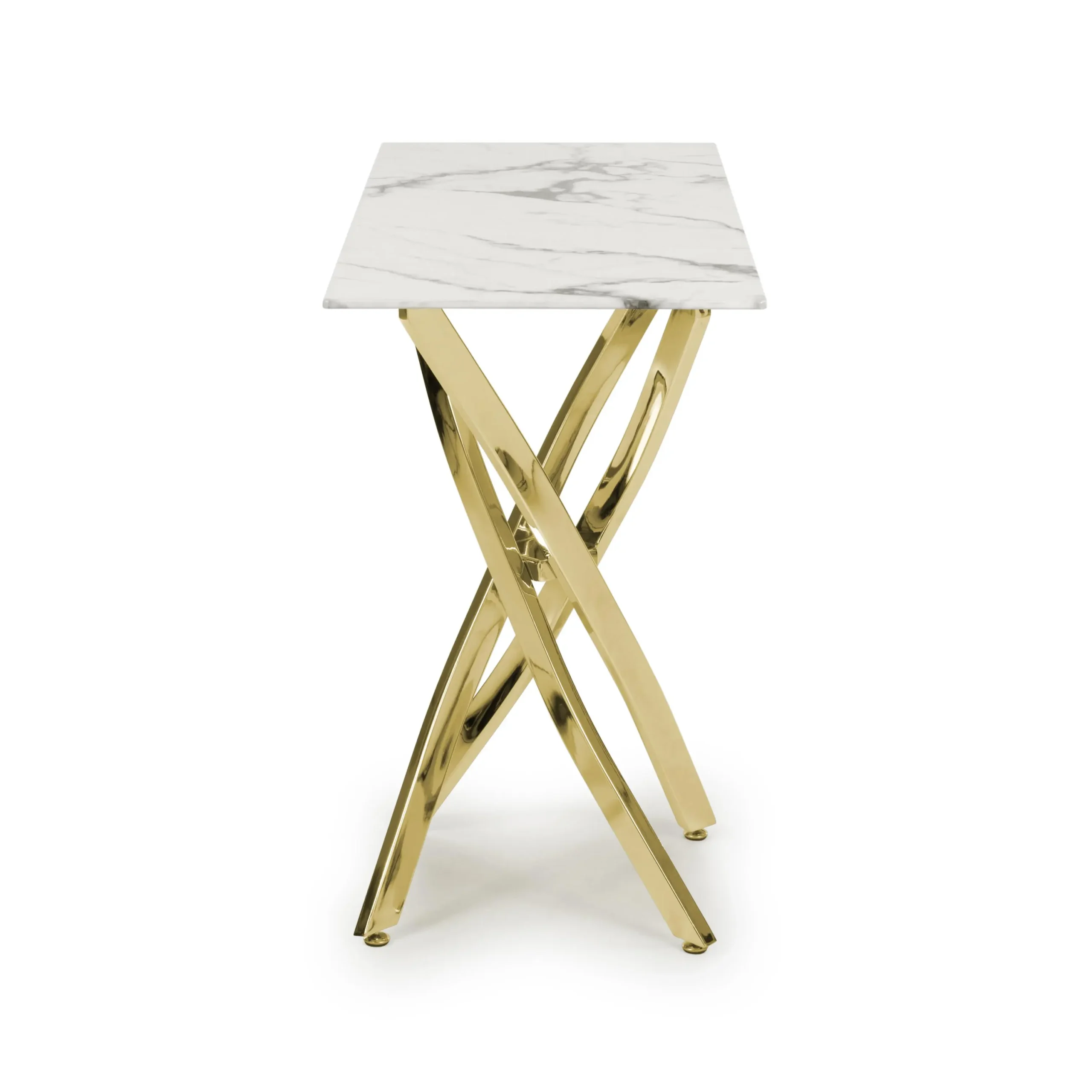 Astoria White/Gold Console Table - Image 3