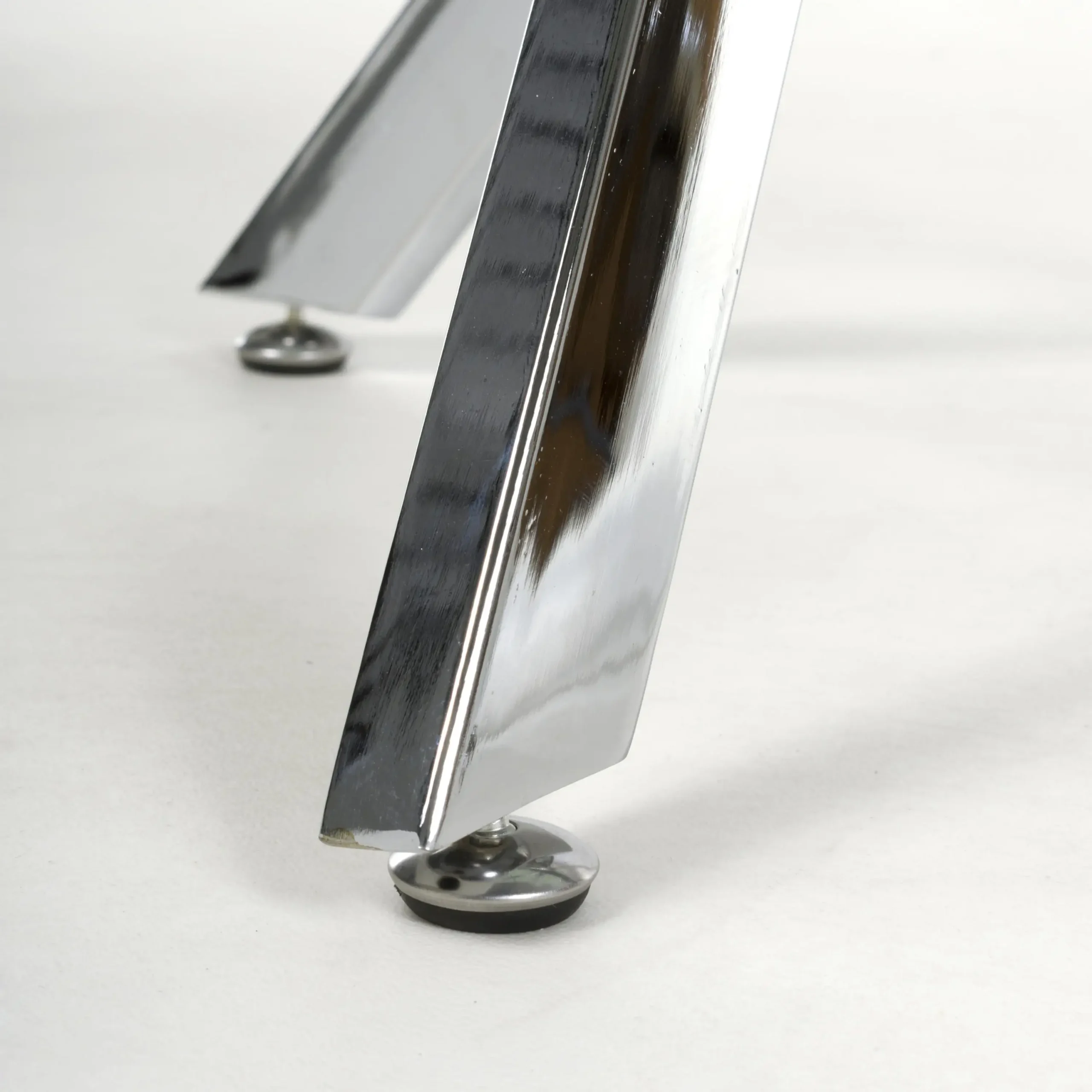 Astoria White/Chrome Console Table - Image 5